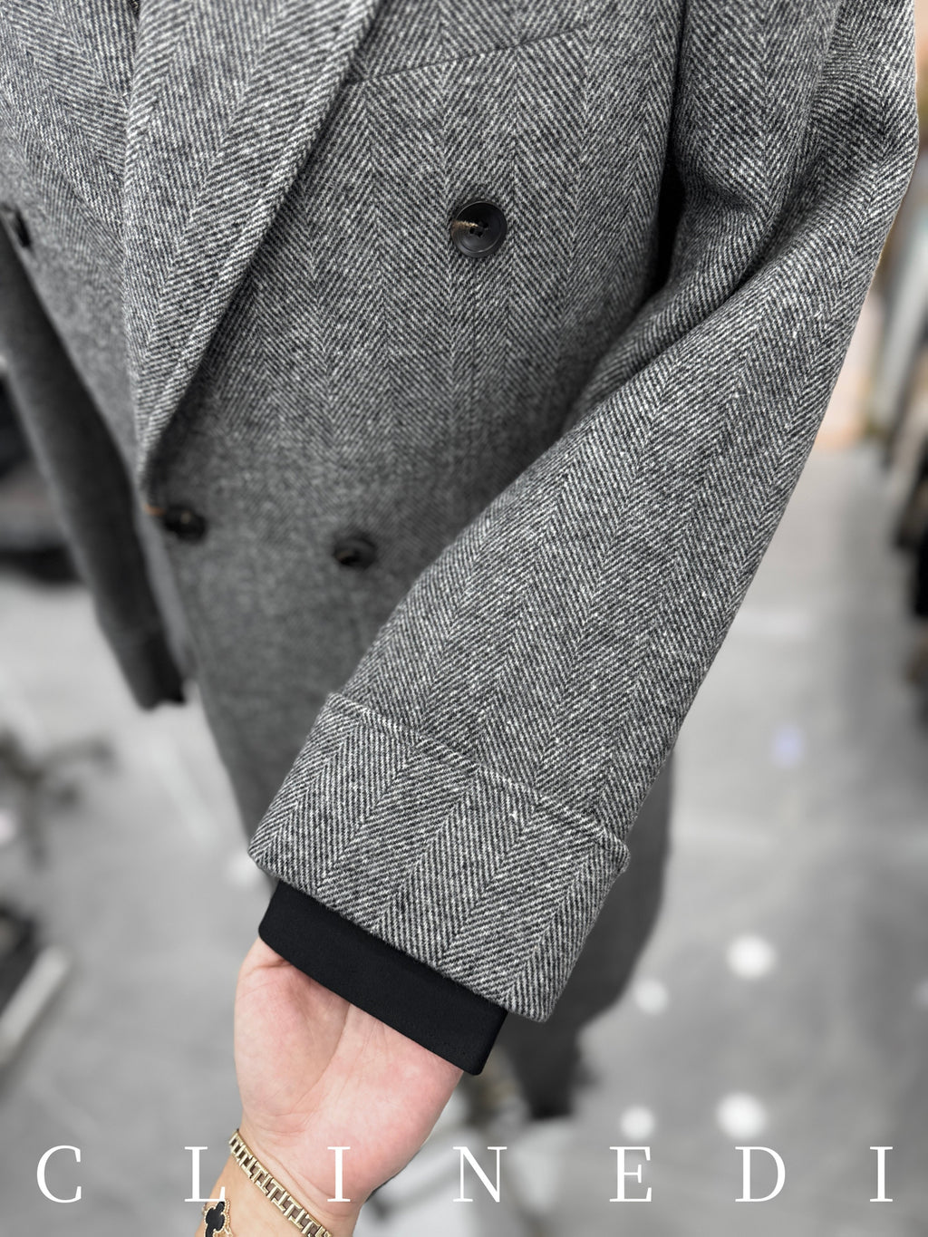 Veste en laine, 50 % laine, à revers
