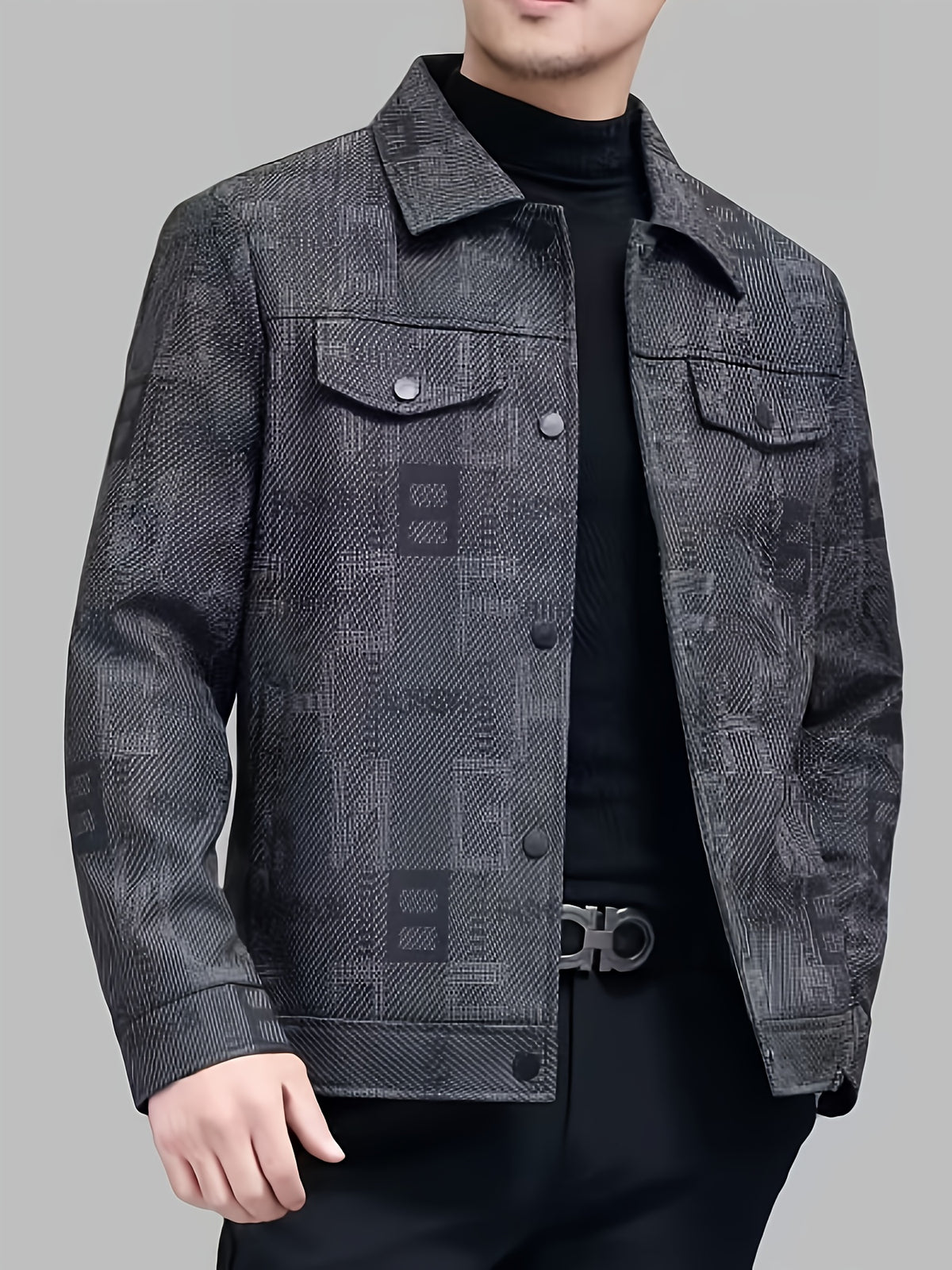 Veste court pour homme, à revers