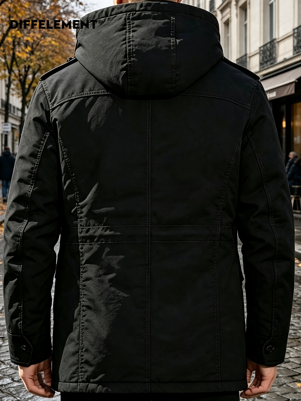 Parka pour homme, coupe-vent, à capuche, modele 2