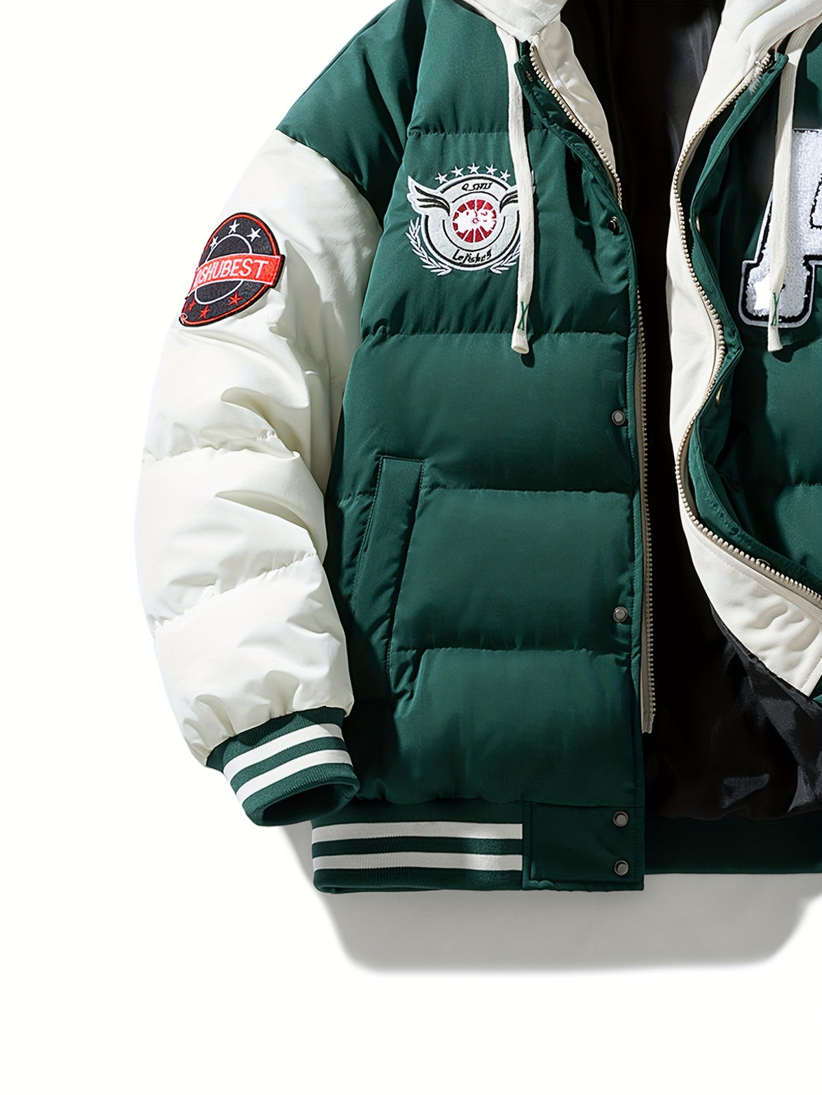 Veste long pour homme, à capuche, rouiller