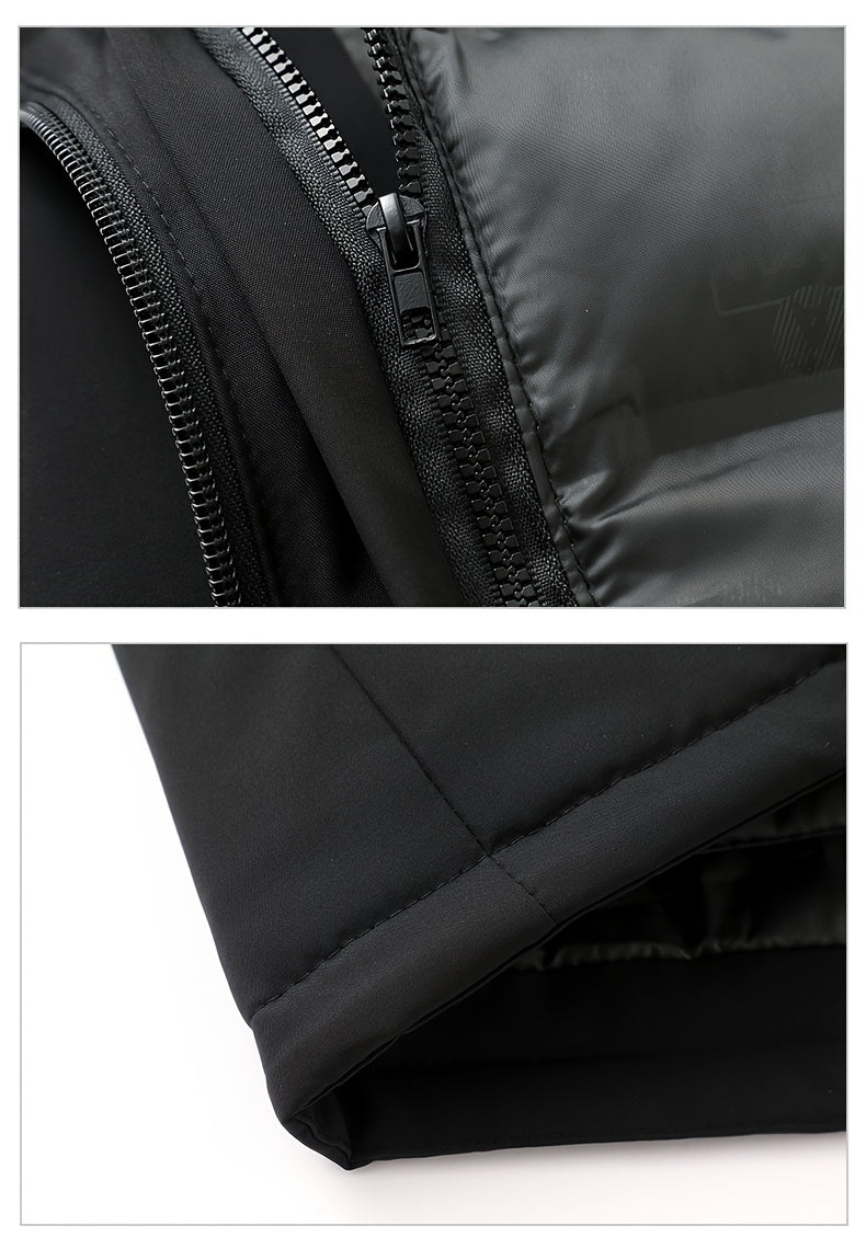 Veste long pour homme, à capuche, bleu