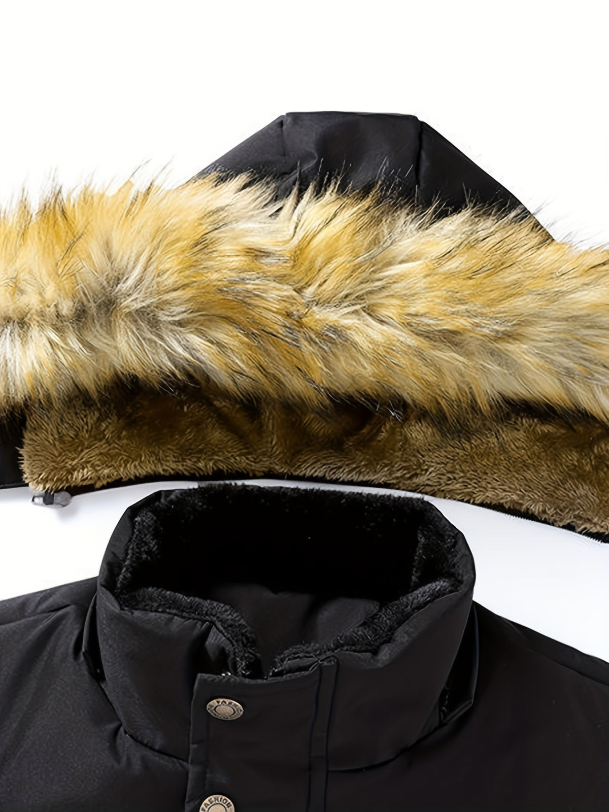 Manteau pour homme, polaire, à capuche, modele 2