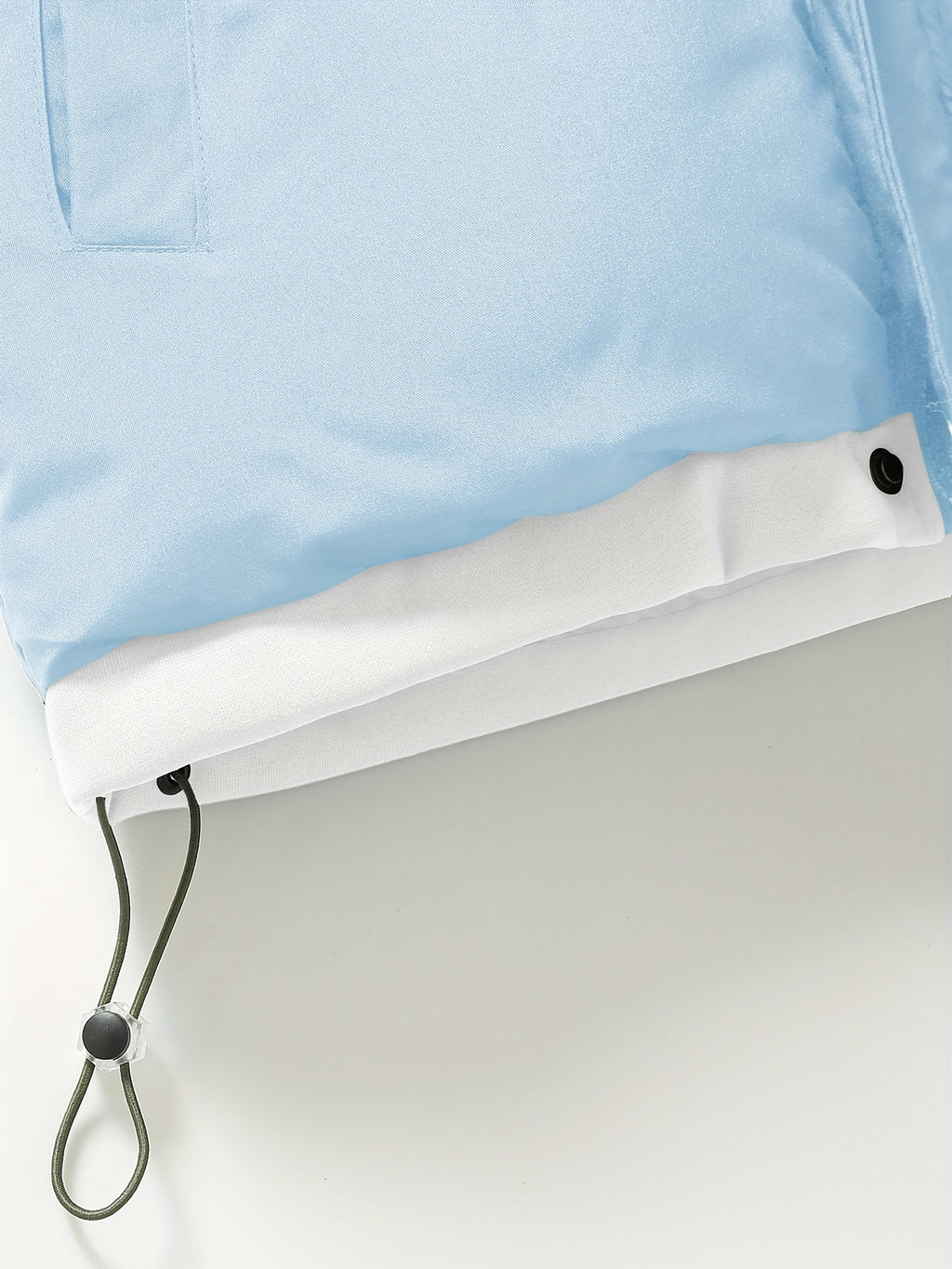 Veste pour homme, à capuche, bleu clair