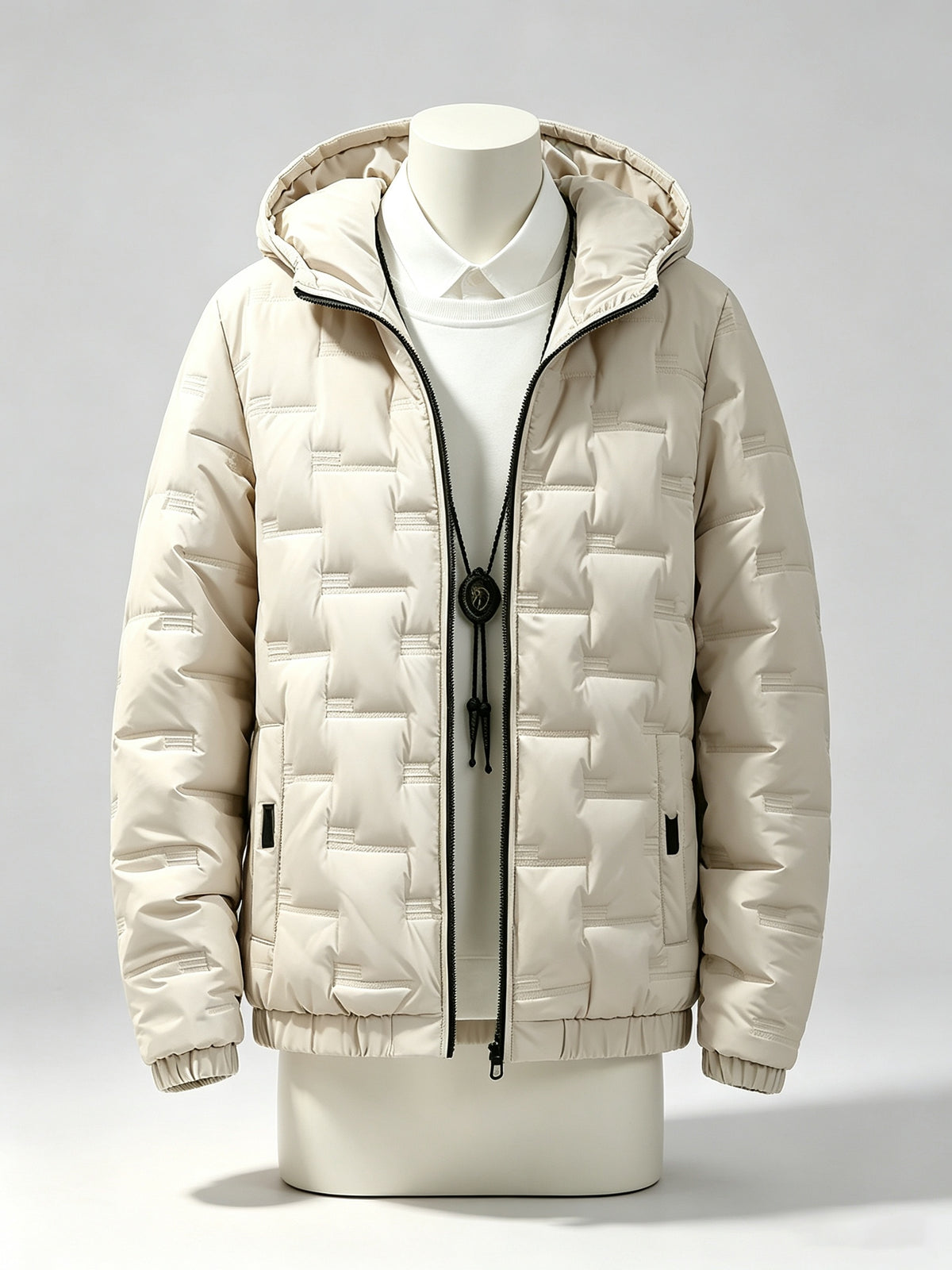 Manteau matelassé pour homme, imperméable, à capuche