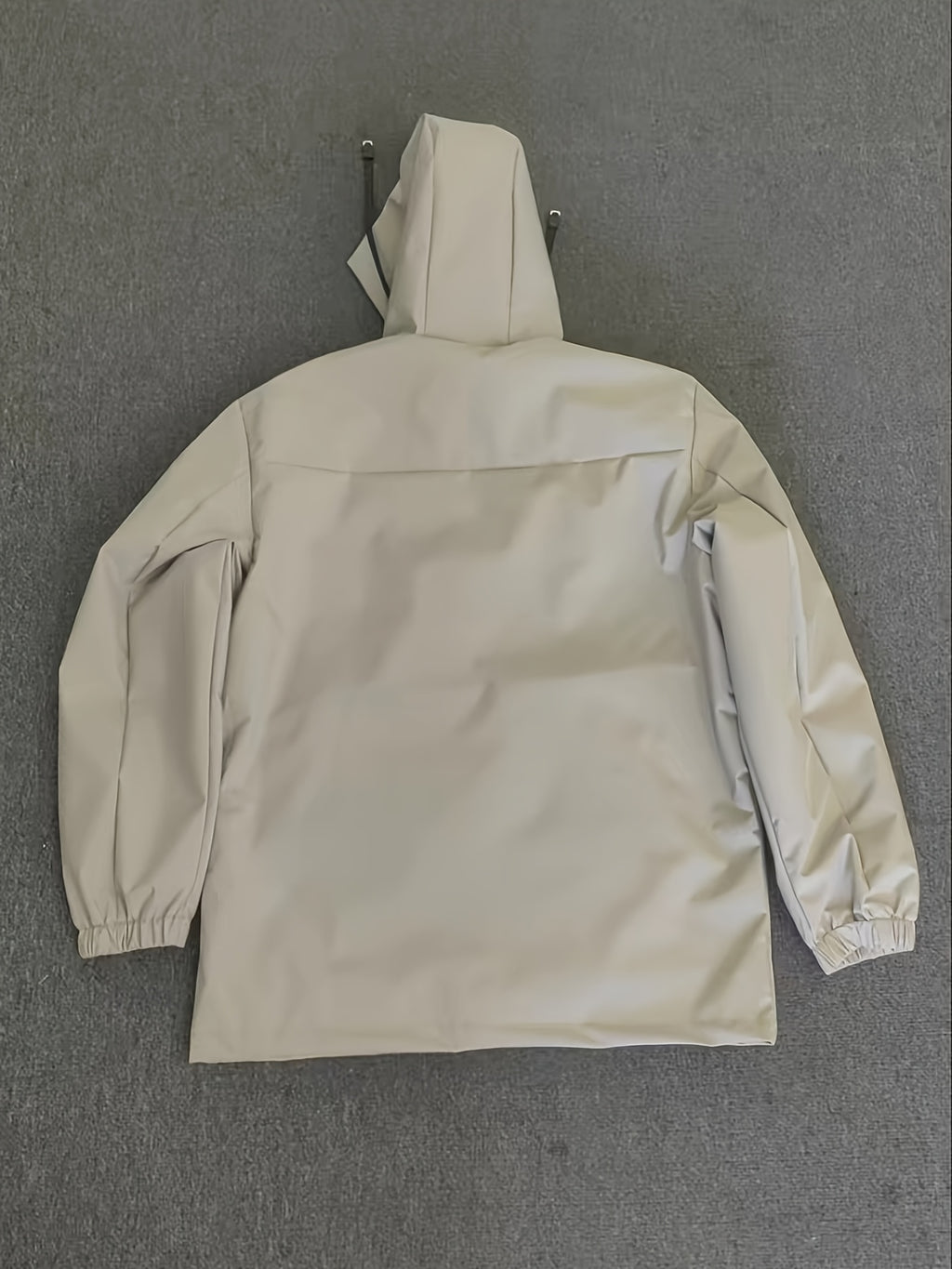 Veste long pour homme, coupe-vent, à capuche, vert clair