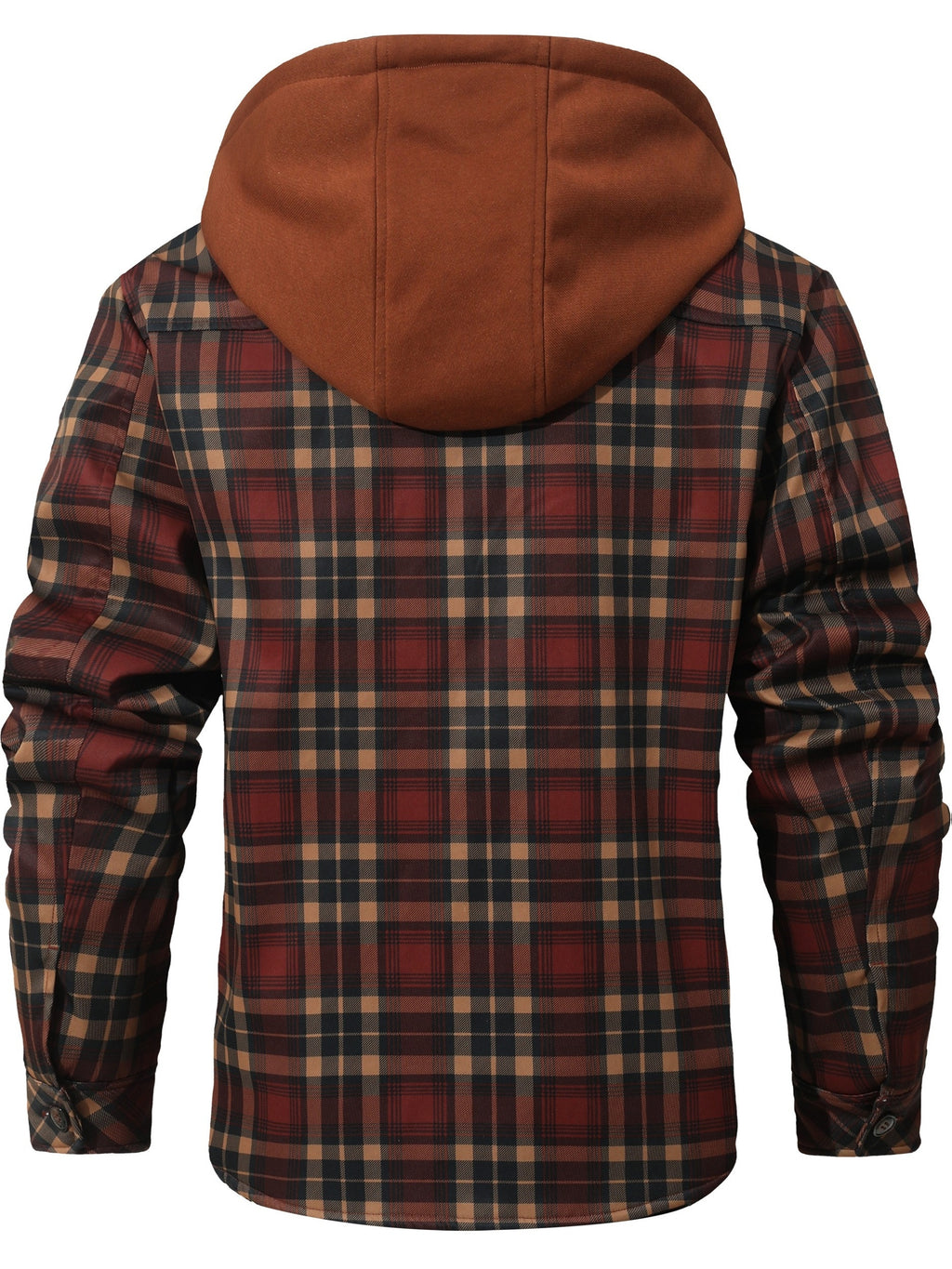 Veste pour homme, patchwork, à capuche, noir