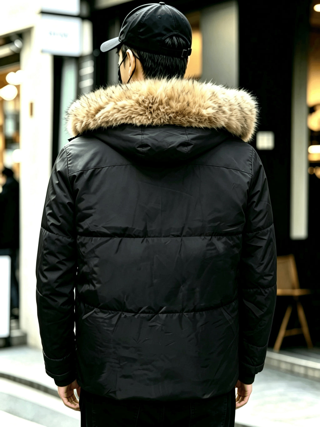 Manteau pour homme, grandes tailles, à capuche, olive
