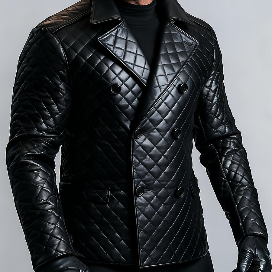 Veste de costume, couleur unie, couleur claire, manches longues, style business, version toutes saisons, coloris noir, détail