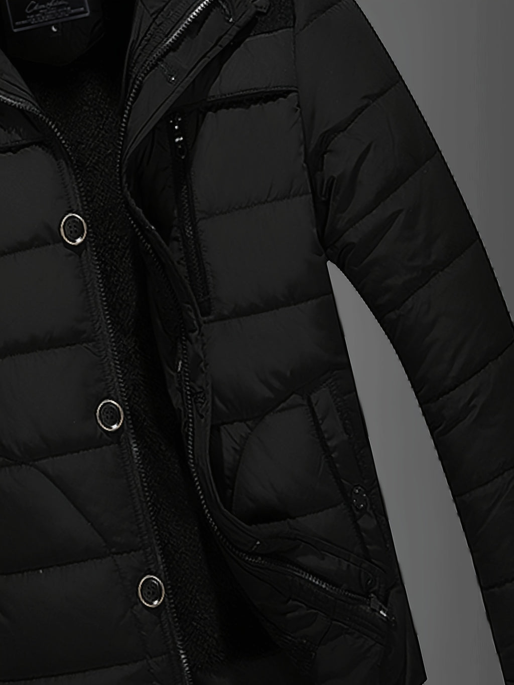 Veste matelassée pour homme, à capuche, rouge