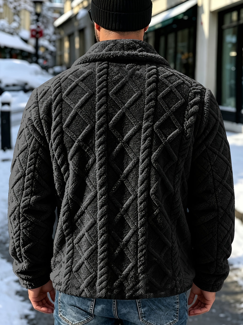 Veste, à col montant, bleu brume, photo 10