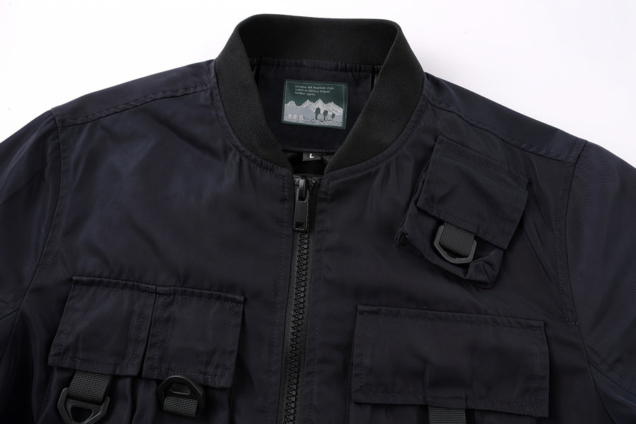 Veste, à col montant, kaki, photo 10