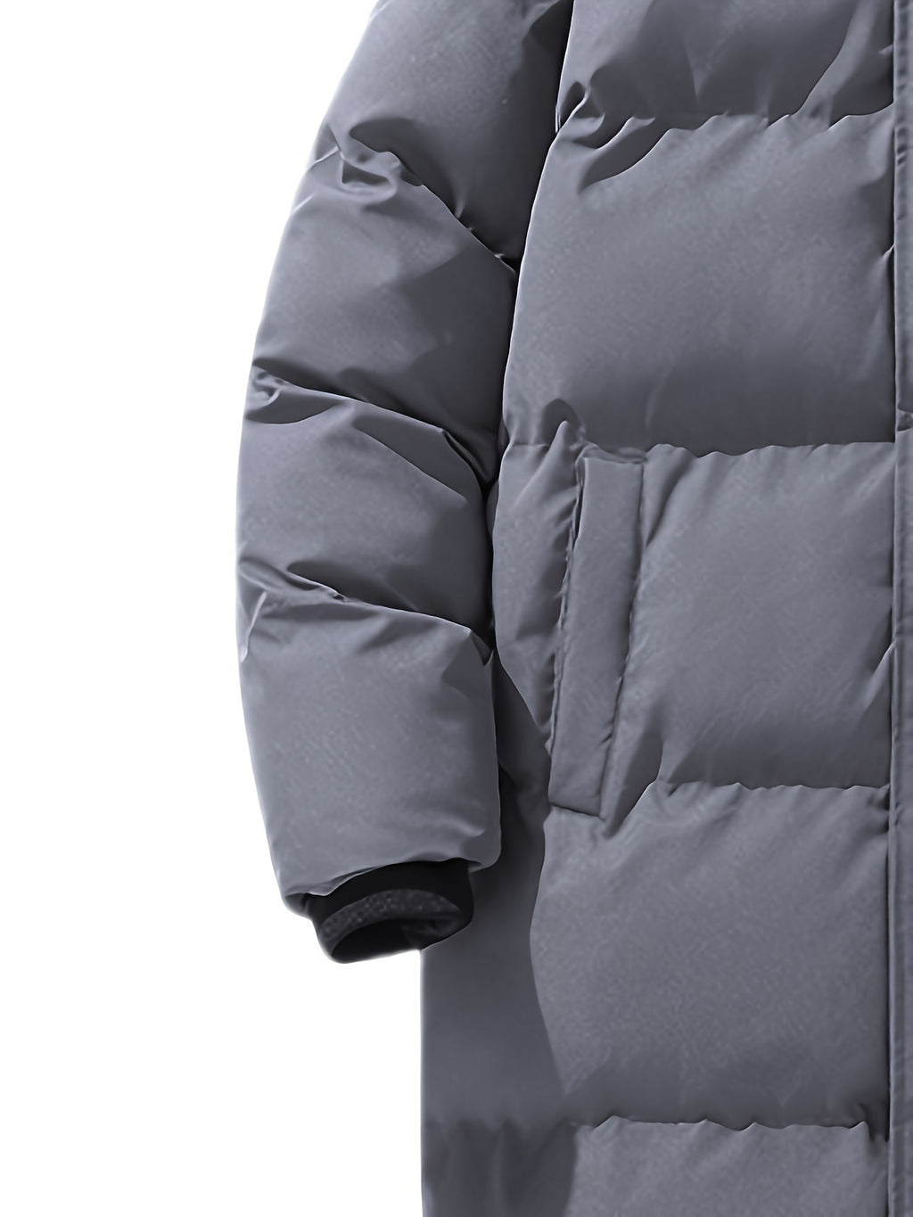 Manteau matelassé pour homme, à capuche, blanc ivoire