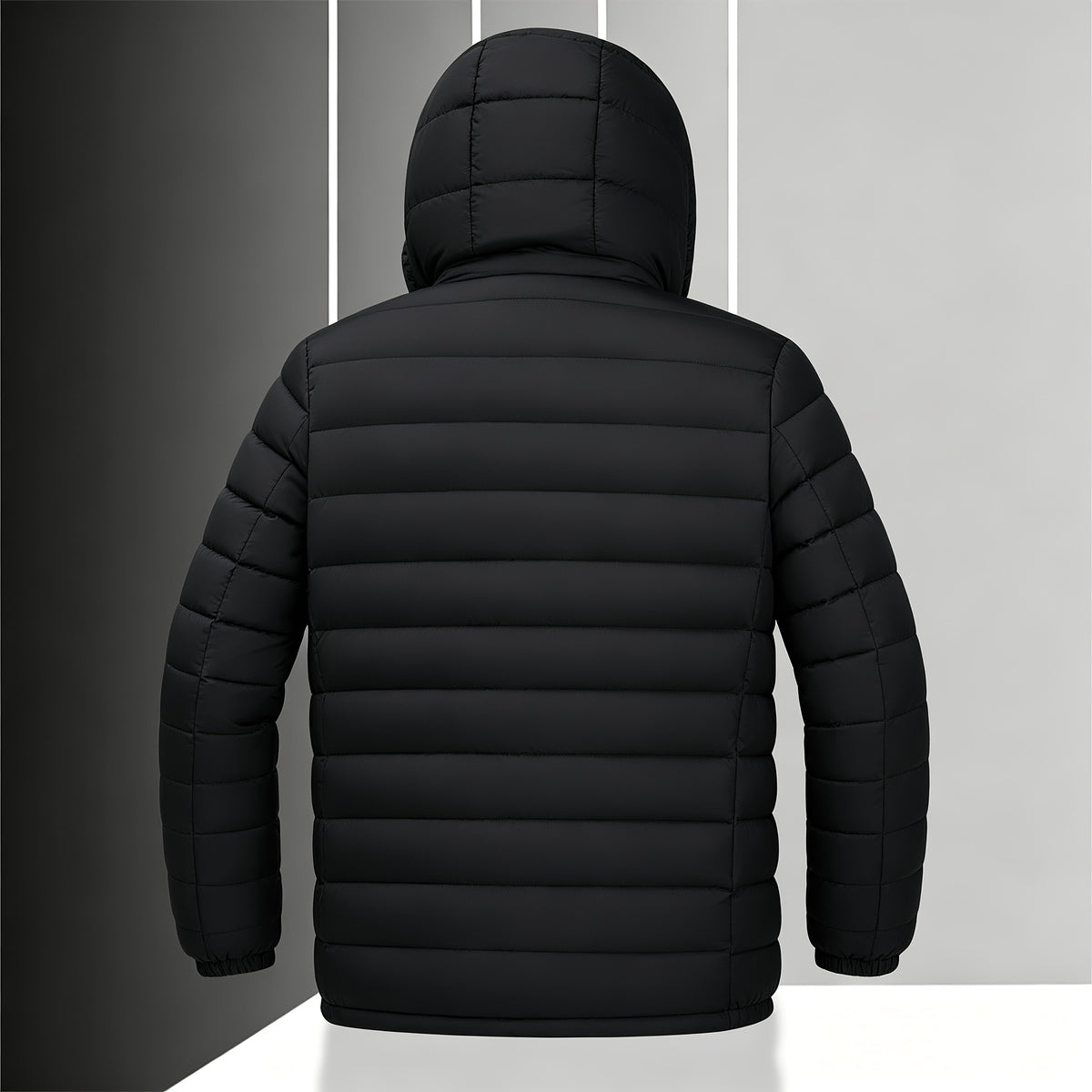 Veste matelassée pour homme, imperméable, à capuche