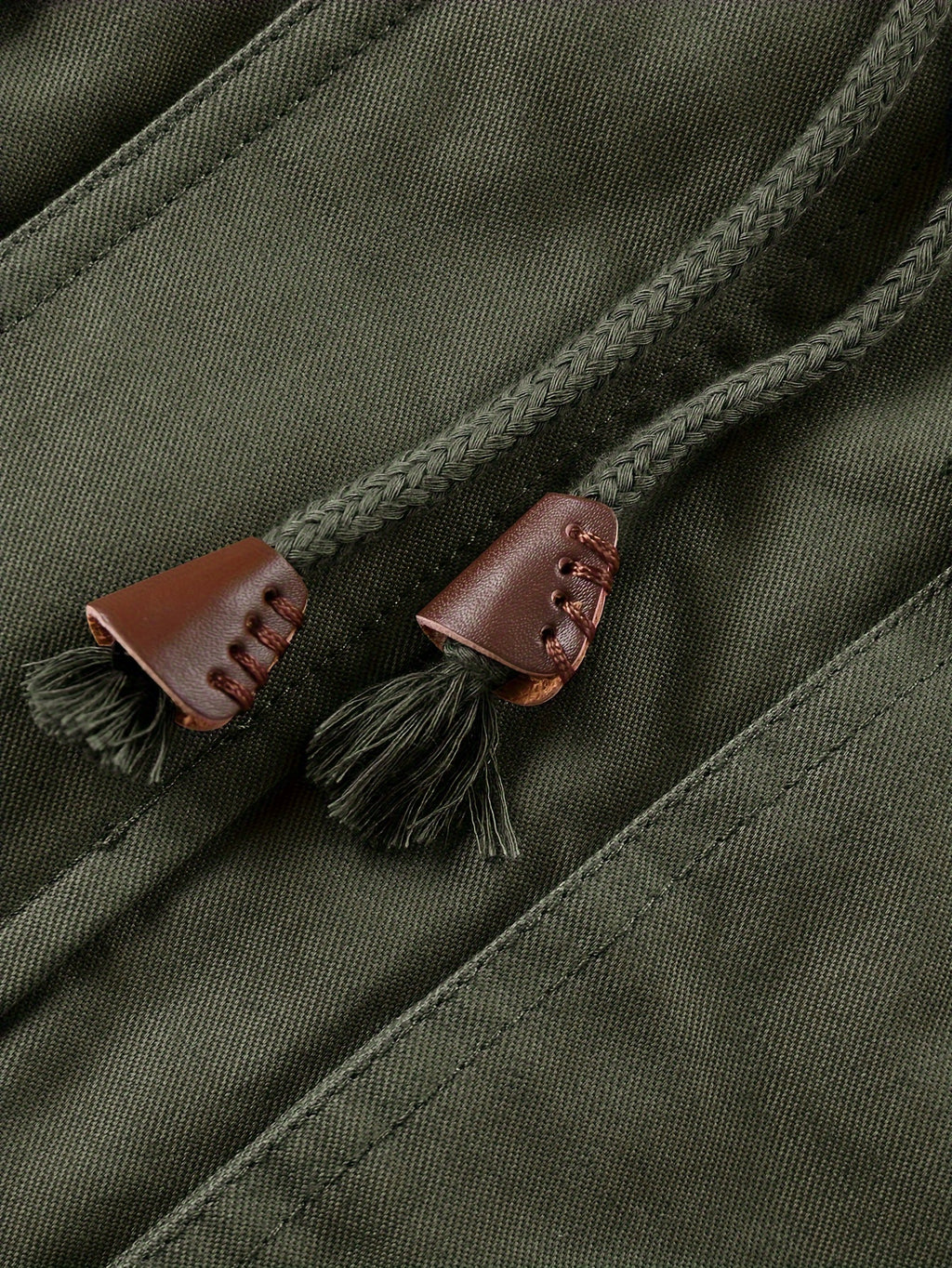 Veste pour homme, coupe-vent, à col montant, kaki