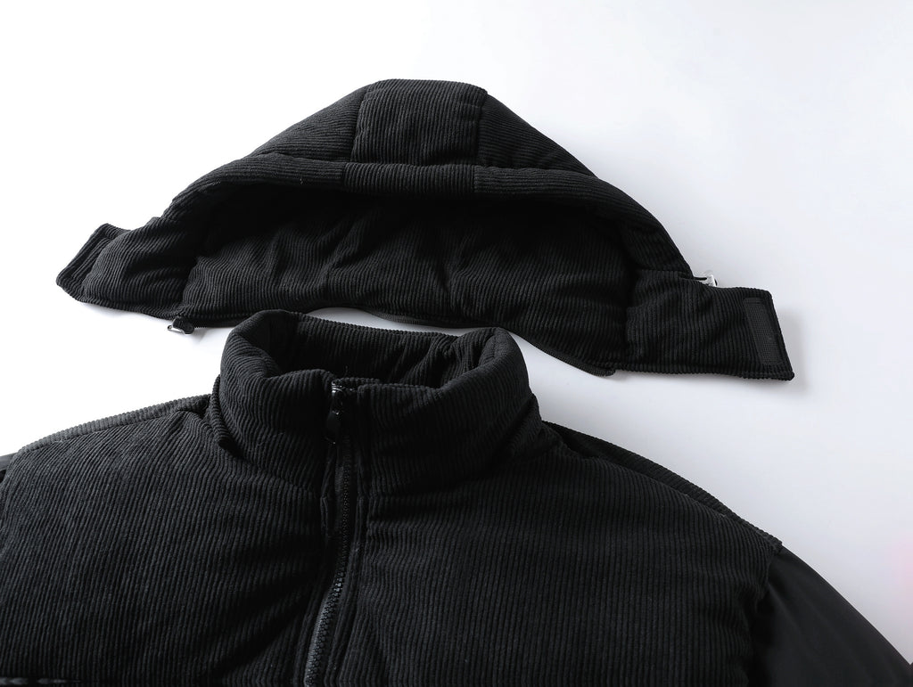 Veste pour homme, capuche amovible, bleu clair