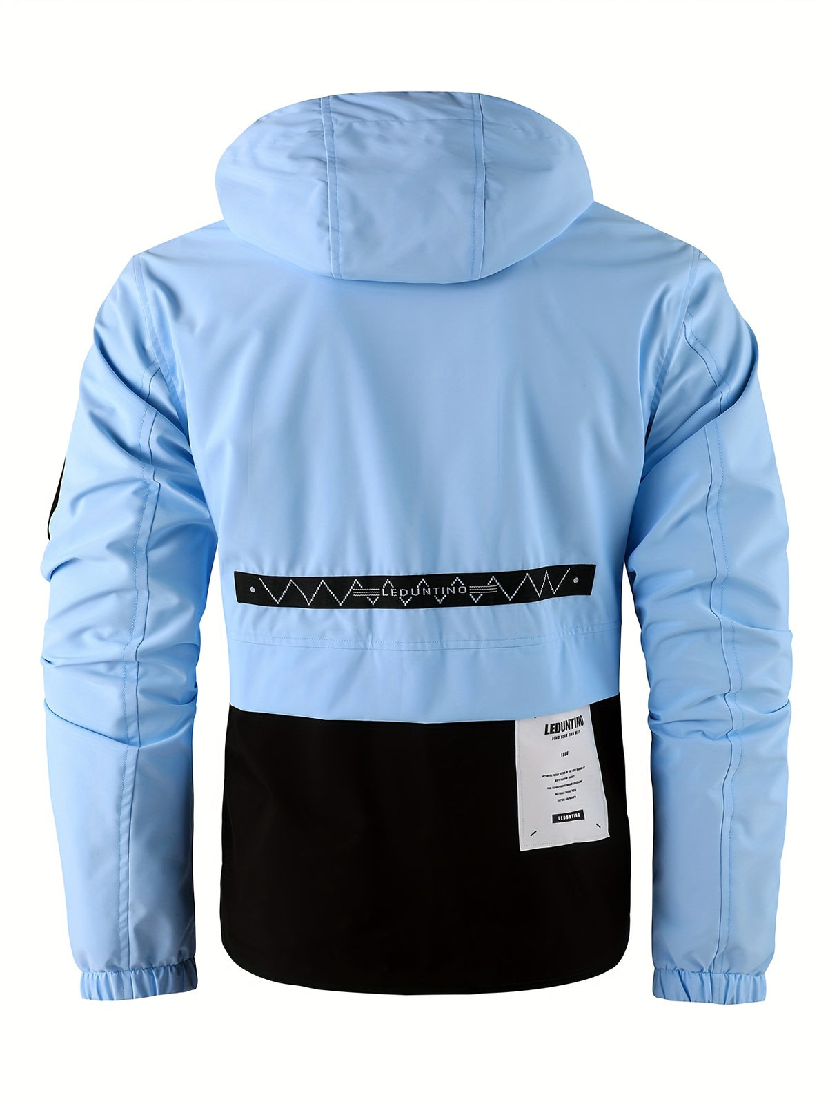 Manteau pour homme, capuche amovible, rouge brique