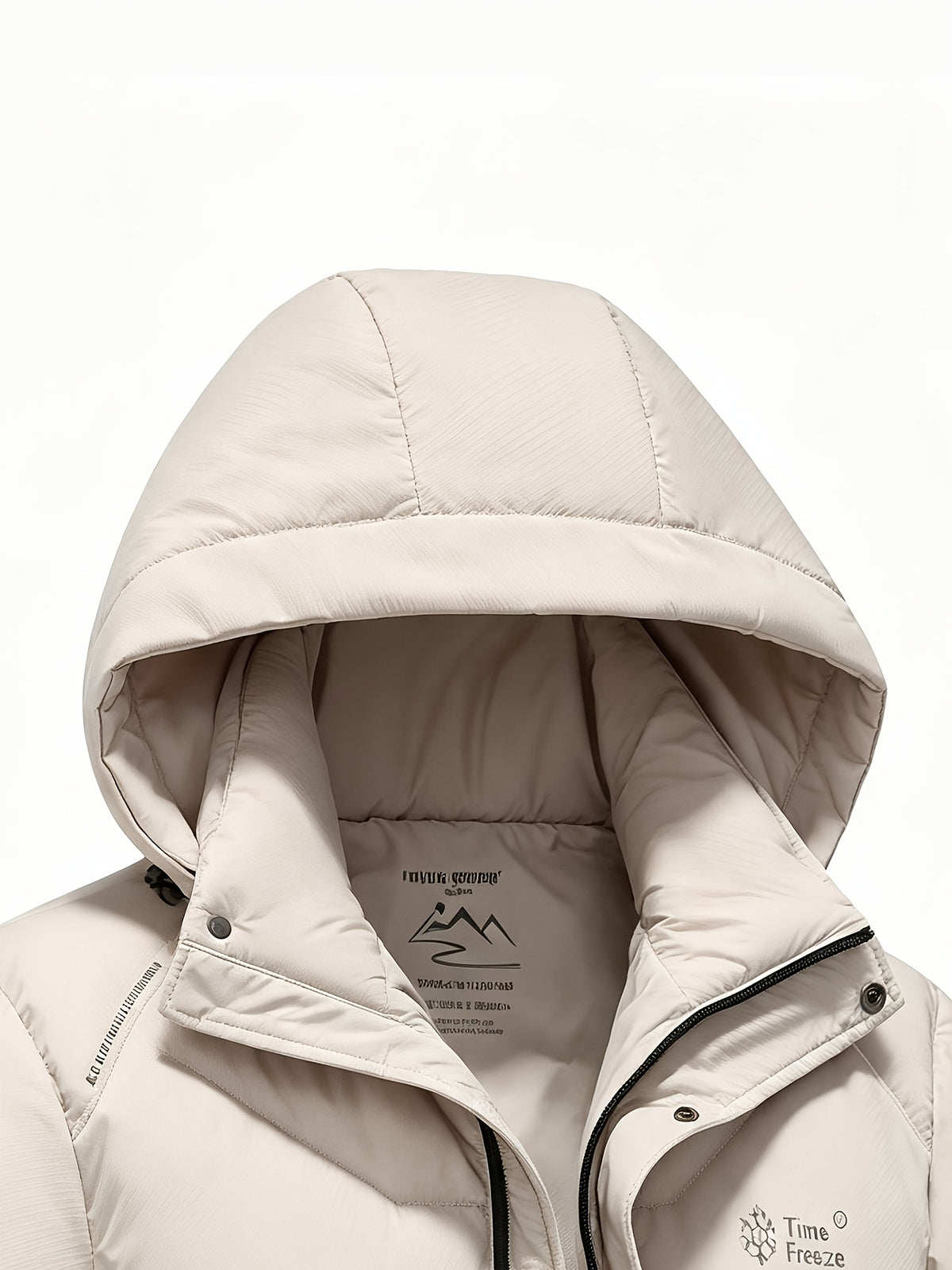 Veste matelassée pour homme, coupe-vent, à capuche, rouge brique