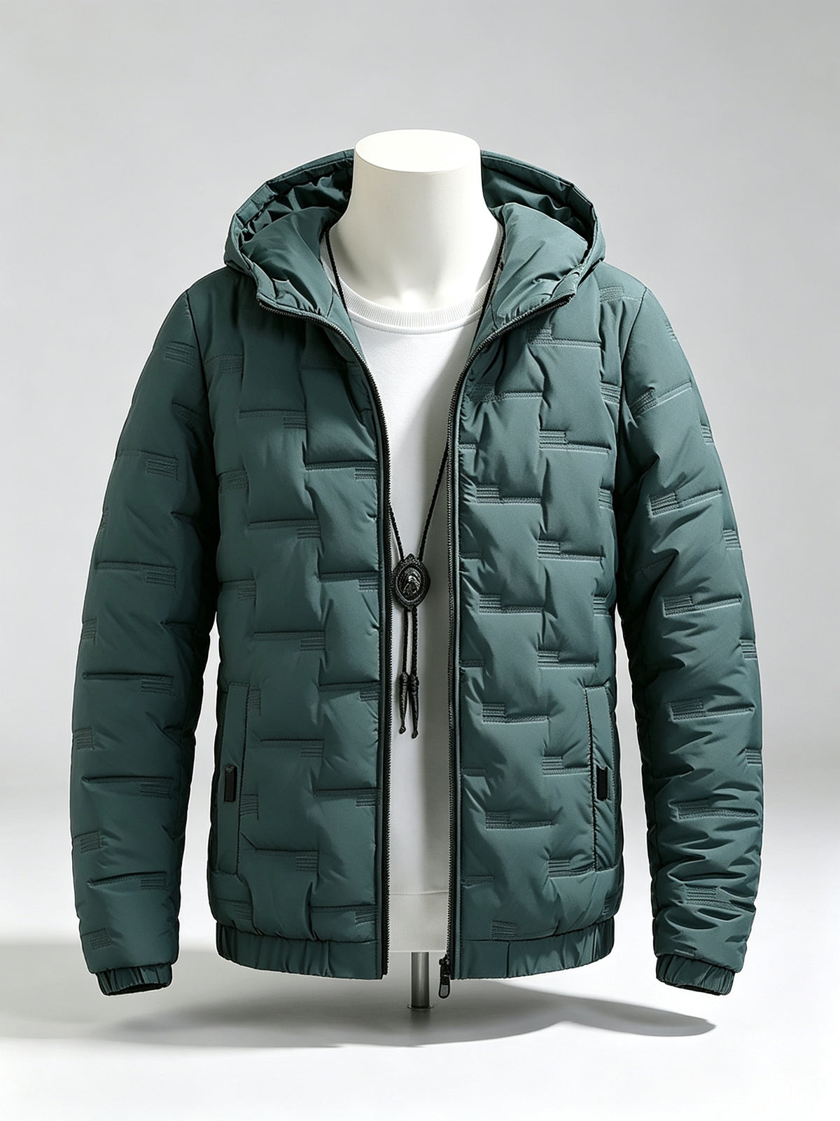 Manteau matelassé pour homme, imperméable, à capuche