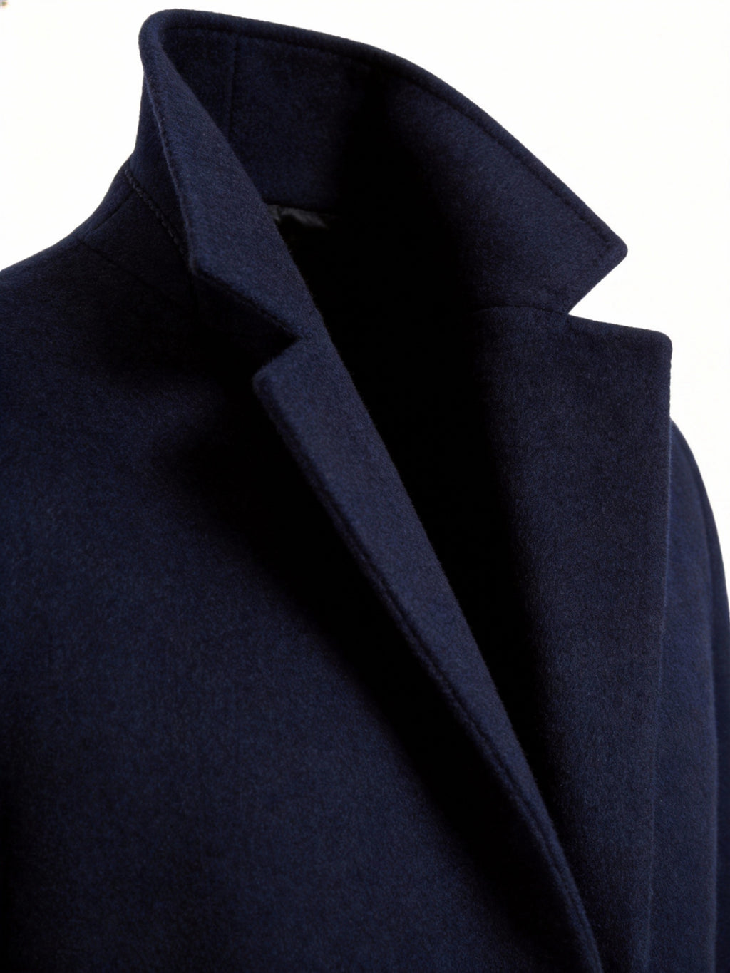 Manteau pour homme, à revers, gris foncé