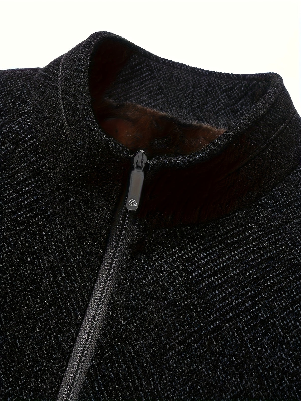 Veste, à col montant, noir bleu, photo 4 Image