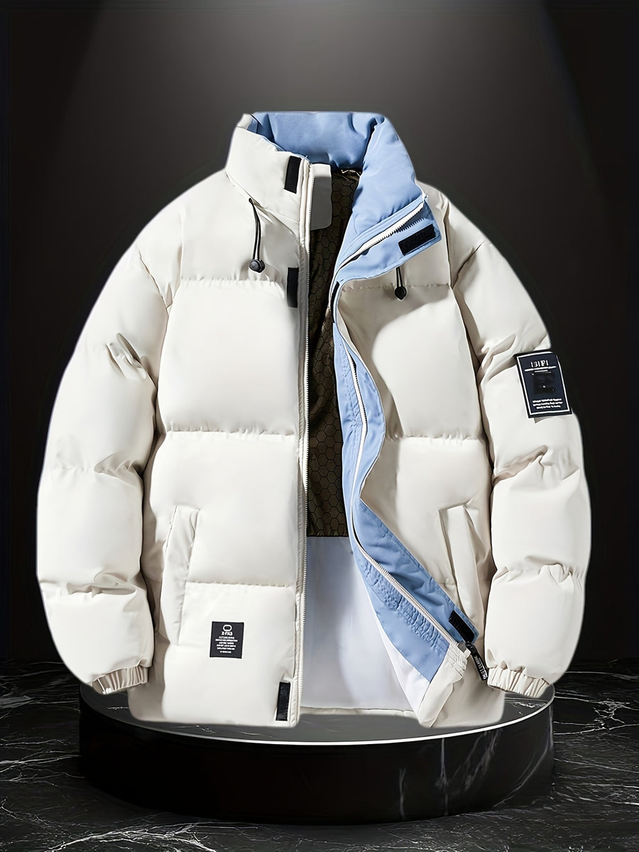 Veste, coupe-vent, à col montant, noir, photo 16