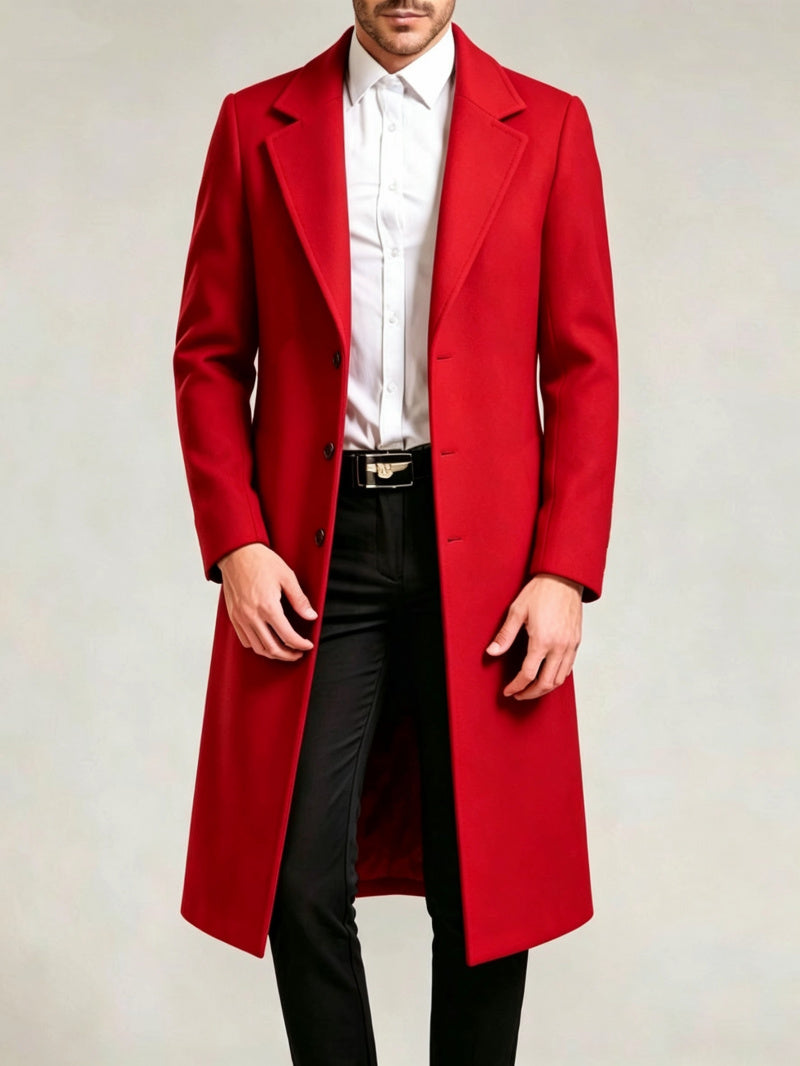 Trench pour homme, à revers, modele 6