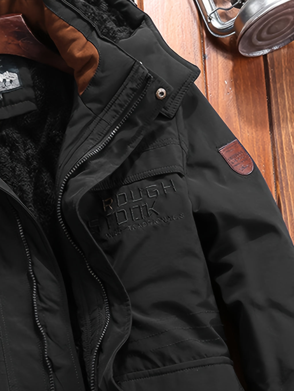 Veste pour homme, polaire, à capuche, bleu foncé