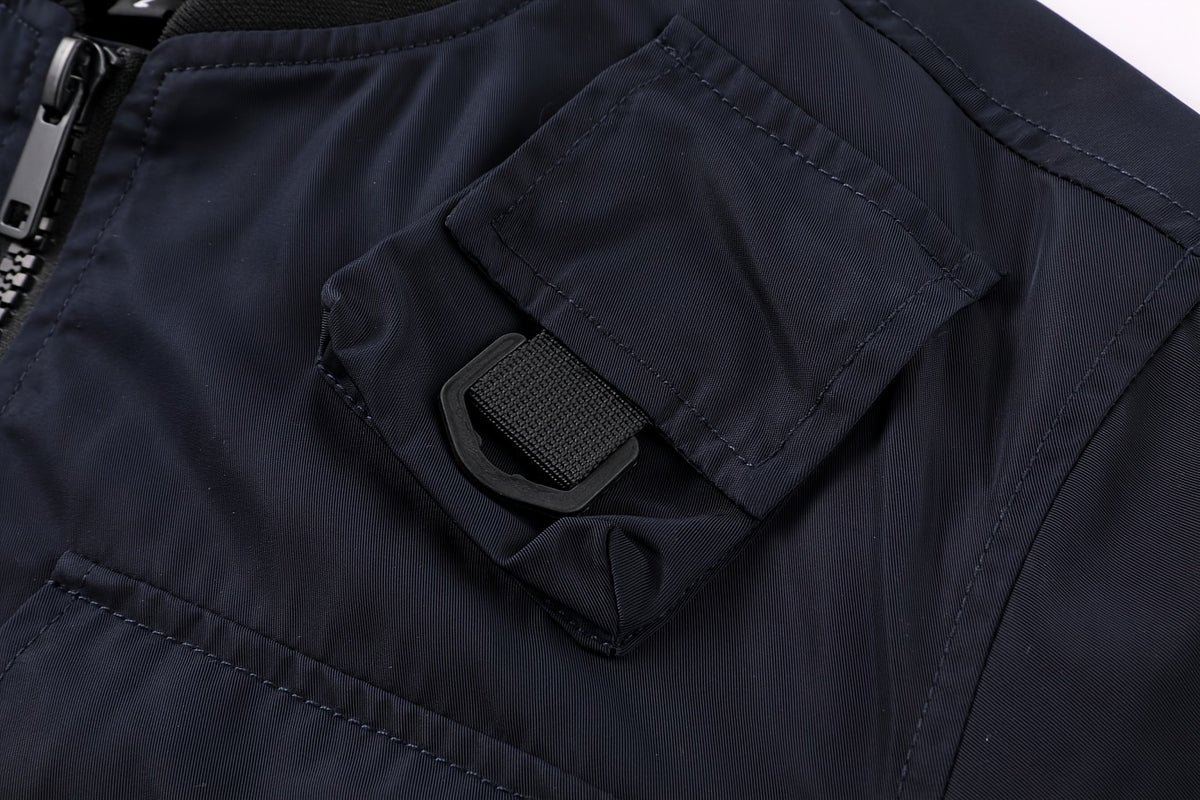 Veste pour homme, à col montant, kaki