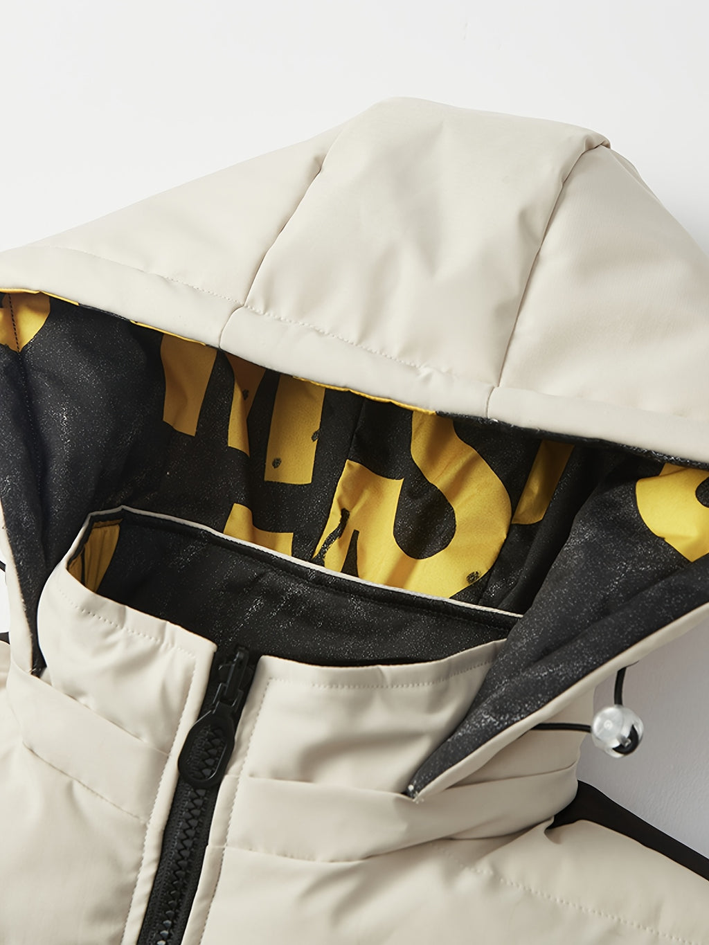 Manteau matelassé pour homme, réversible, à capuche