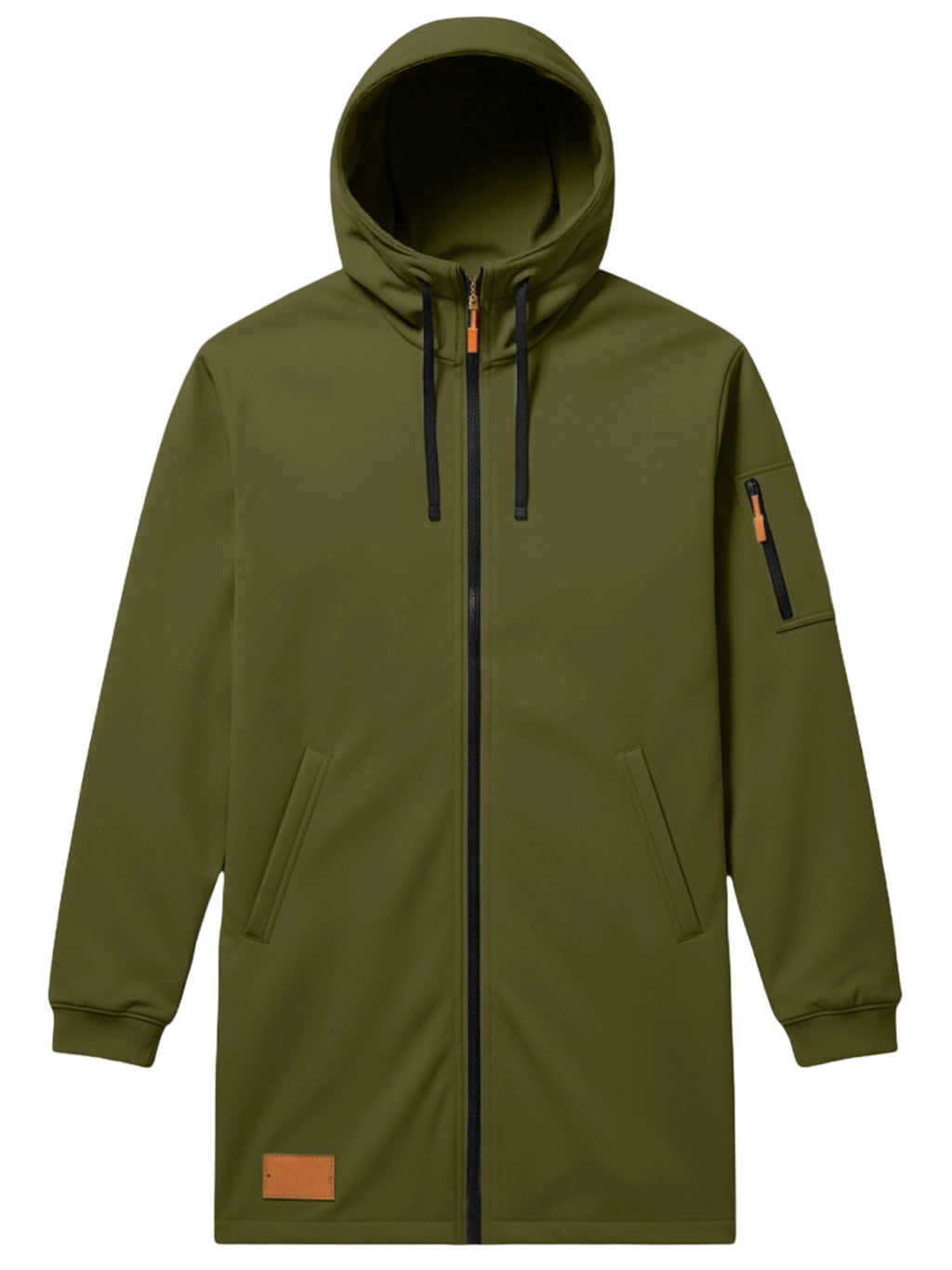 Manteau pour homme, à capuche, gris