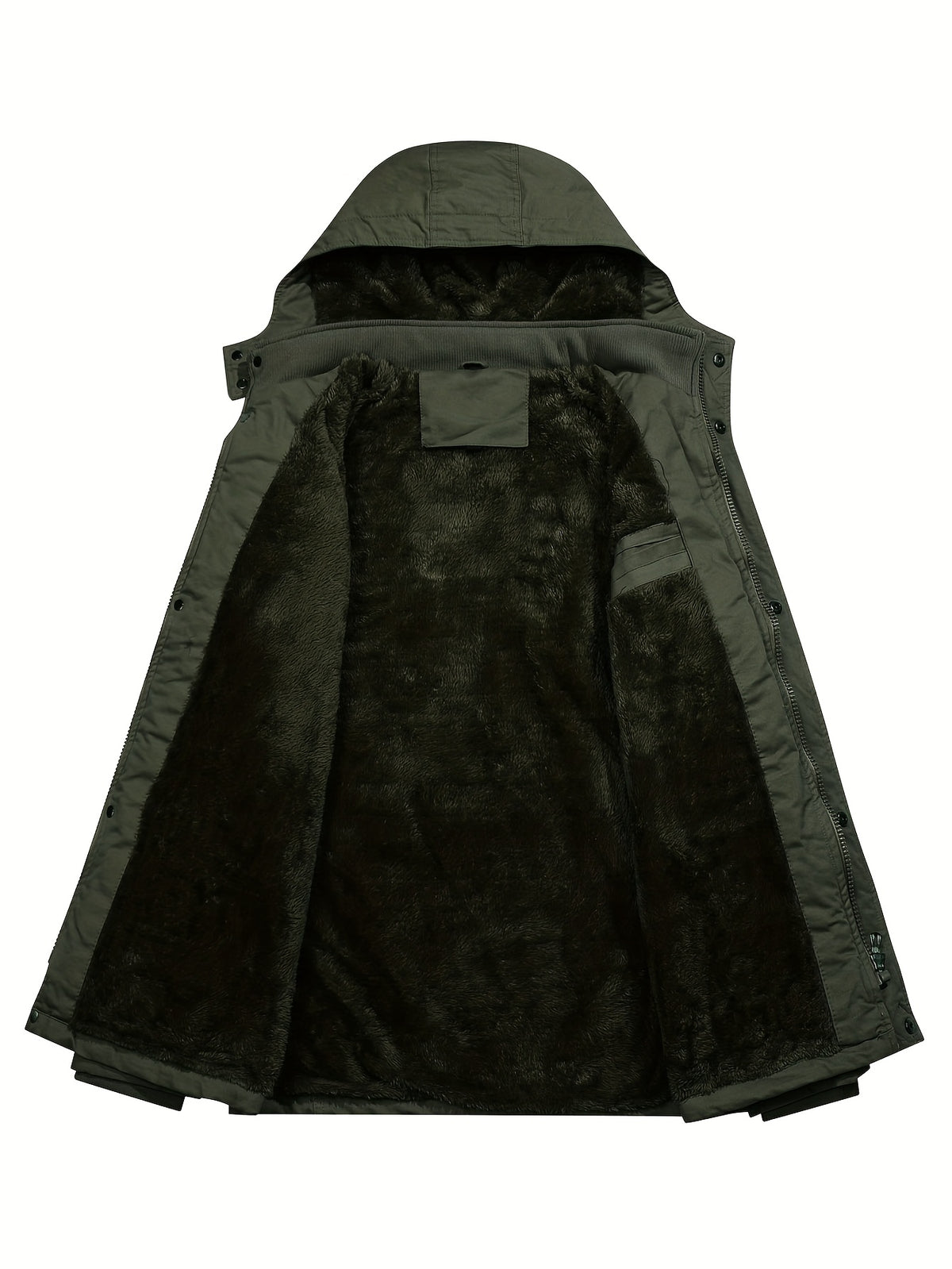 Veste mi-long pour homme, à capuche