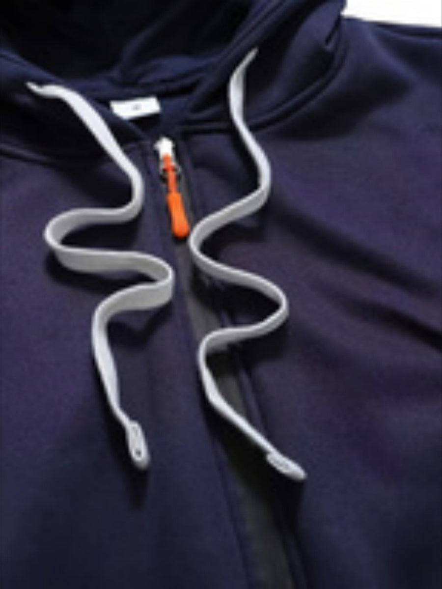 Veste, à capuche, couleur marine, photo 11