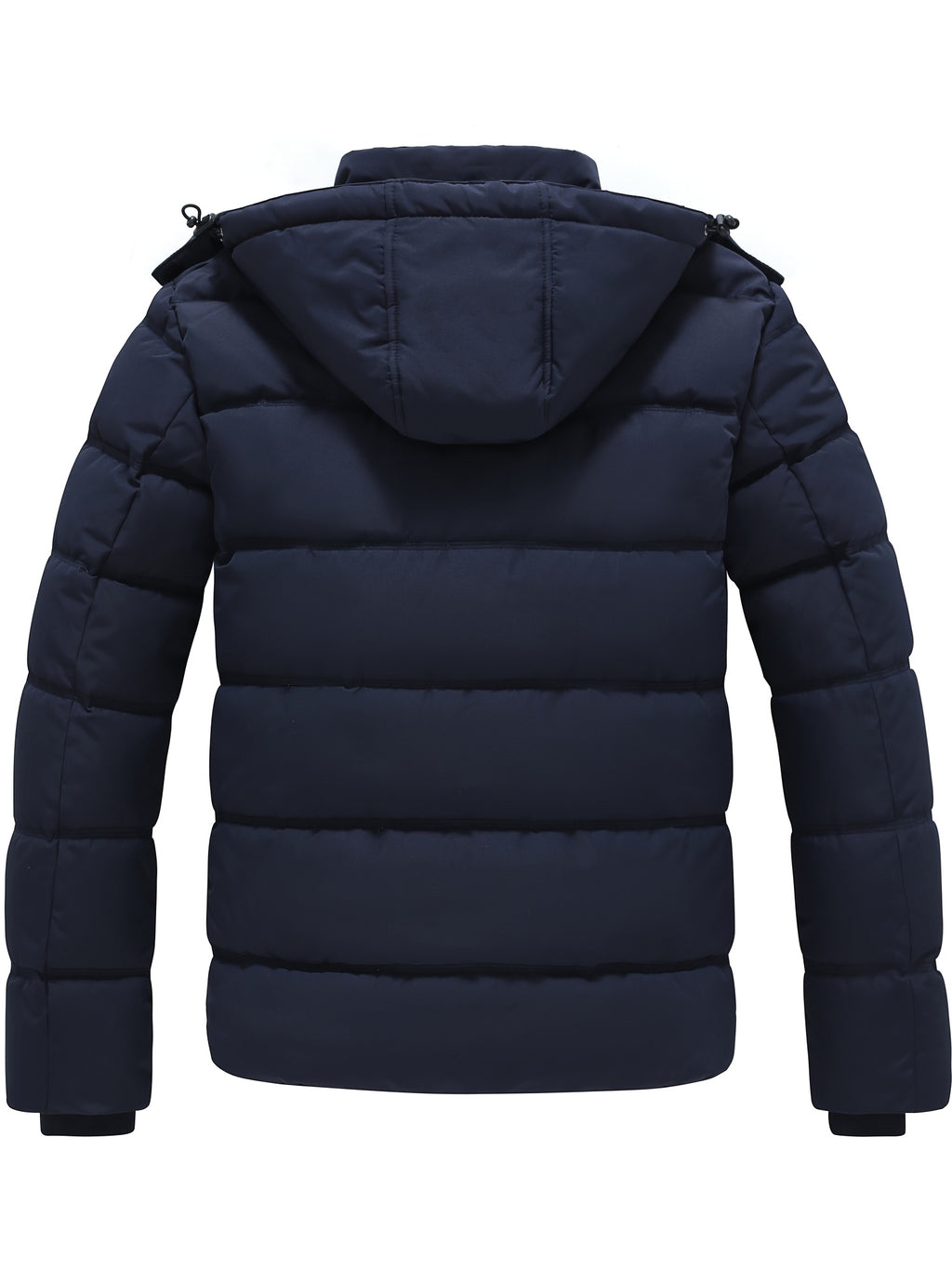 Veste matelassée pour homme, coupe-vent, à capuche, col montant