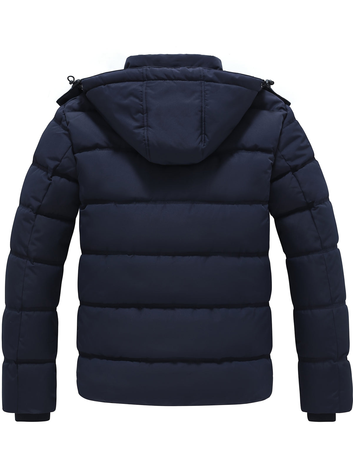 Veste matelassée pour homme, coupe-vent, à capuche, col montant