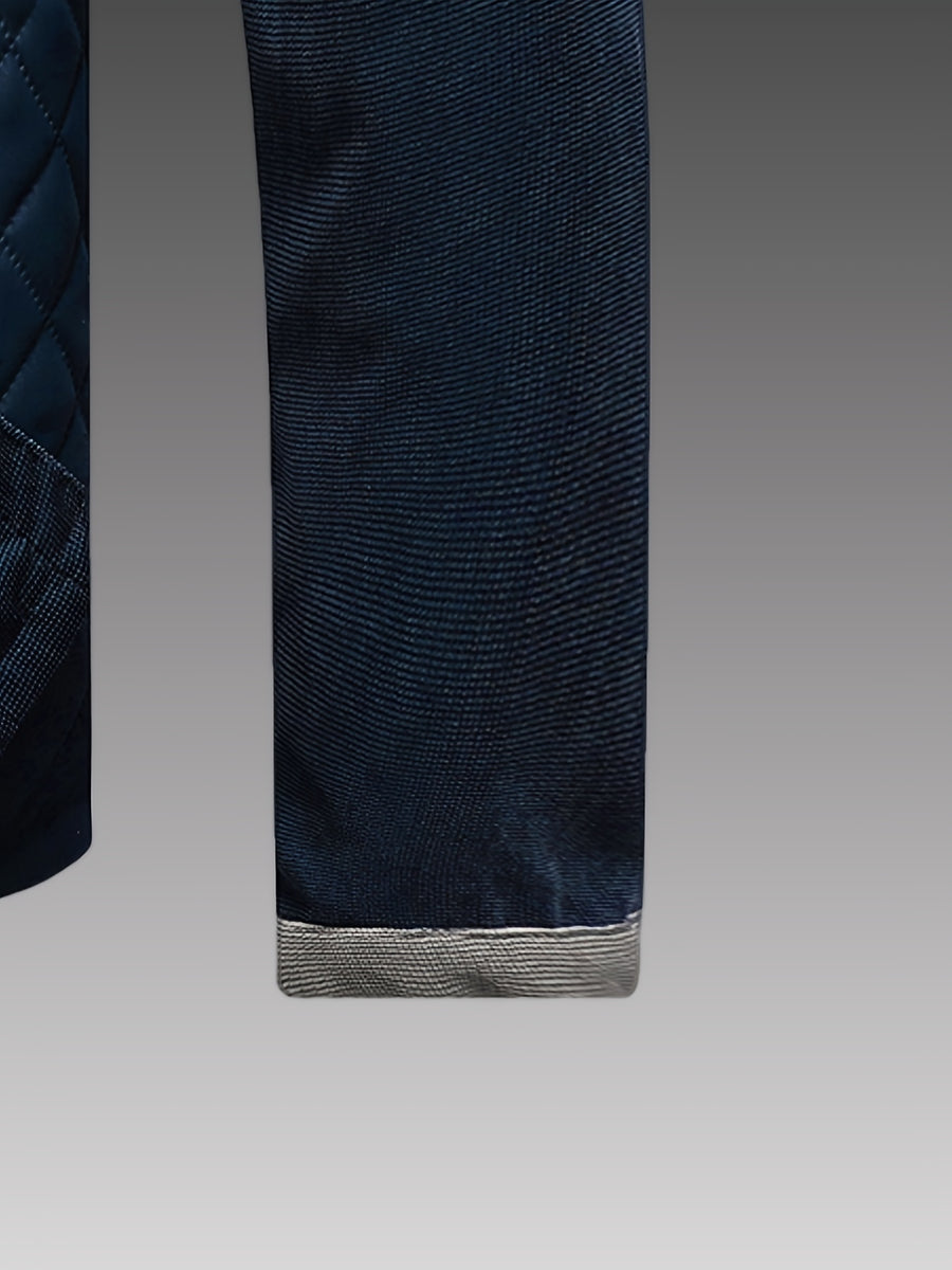 Veste, à col montant, bleu brunâtre, détail du vêtement