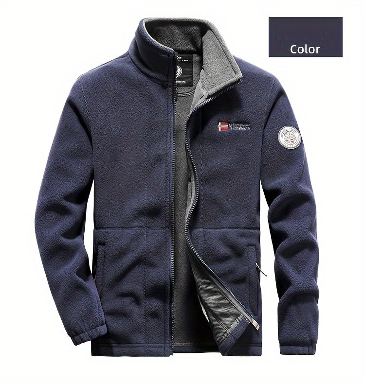 Veste pour homme, à col montant, il utilise