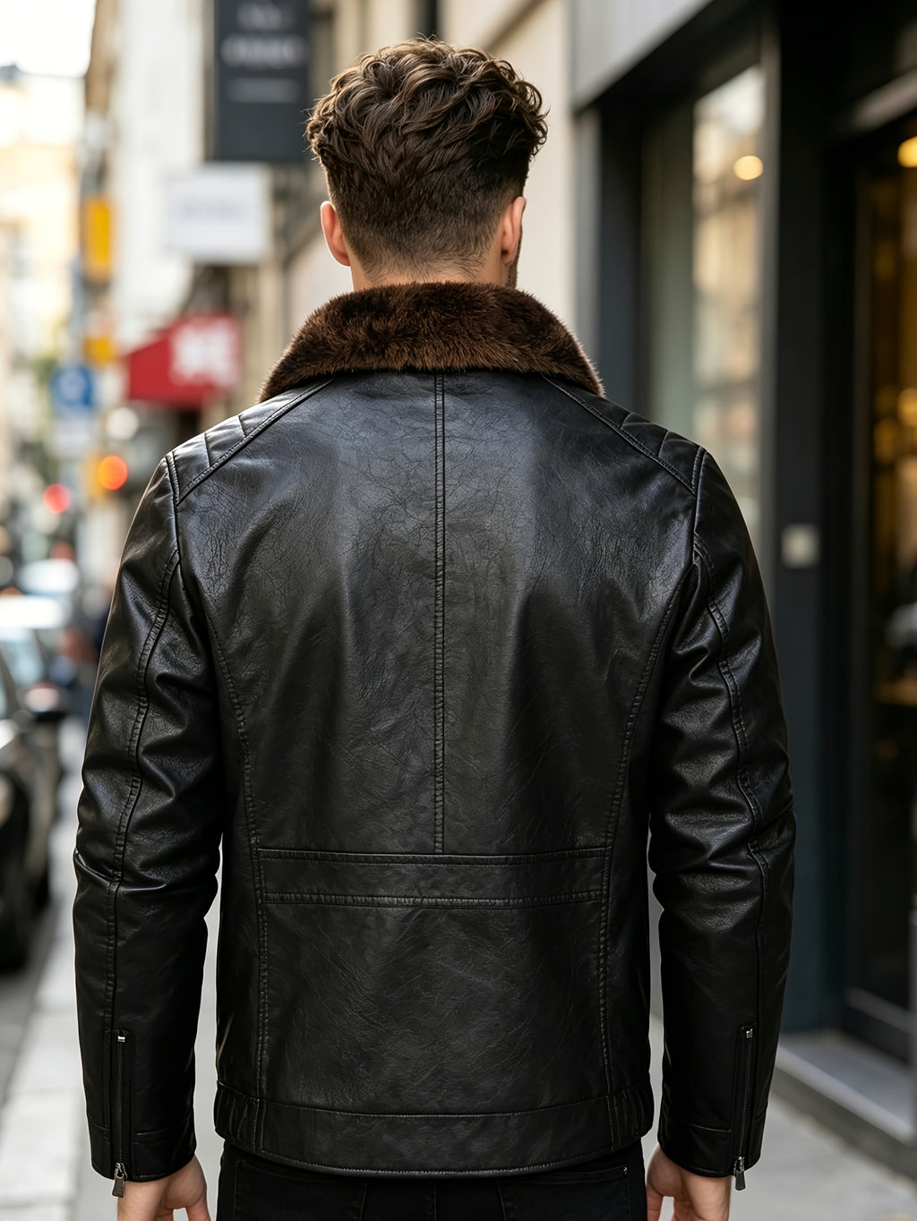 Veste en fausse fourrure, à revers, photo 15
