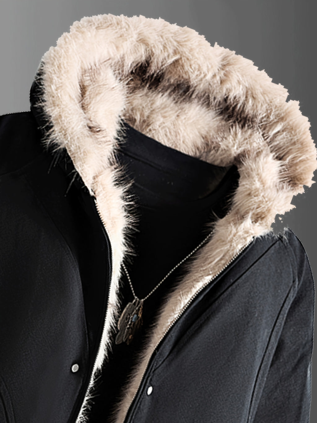 Veste, à capuche, beige, poche, photo 14