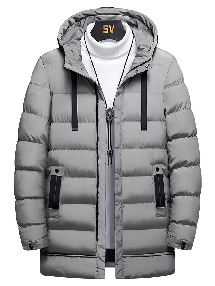 Manteau, à capuche, vert fougère, photo 4