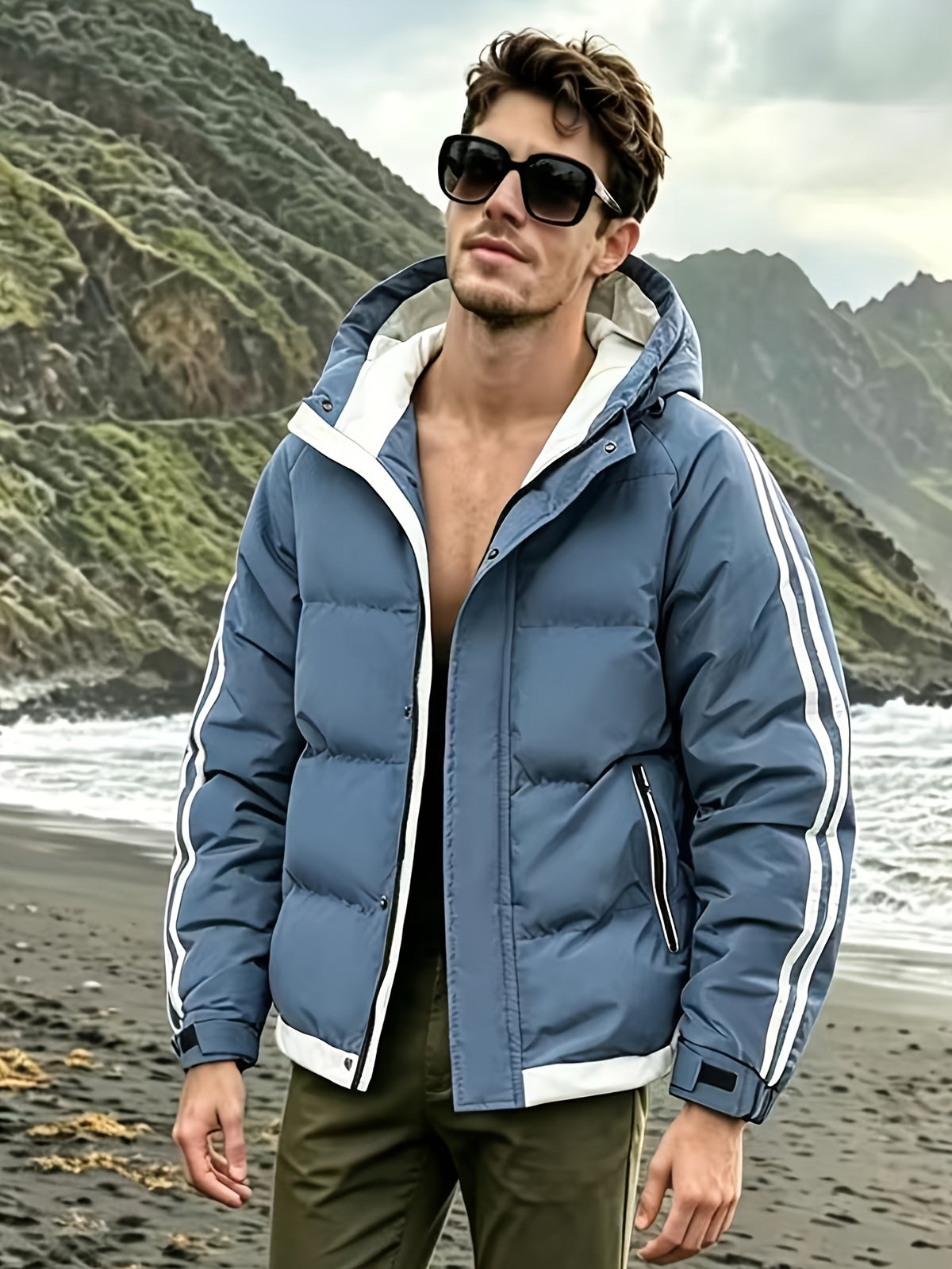 Veste pour homme, à capuche, modele 20