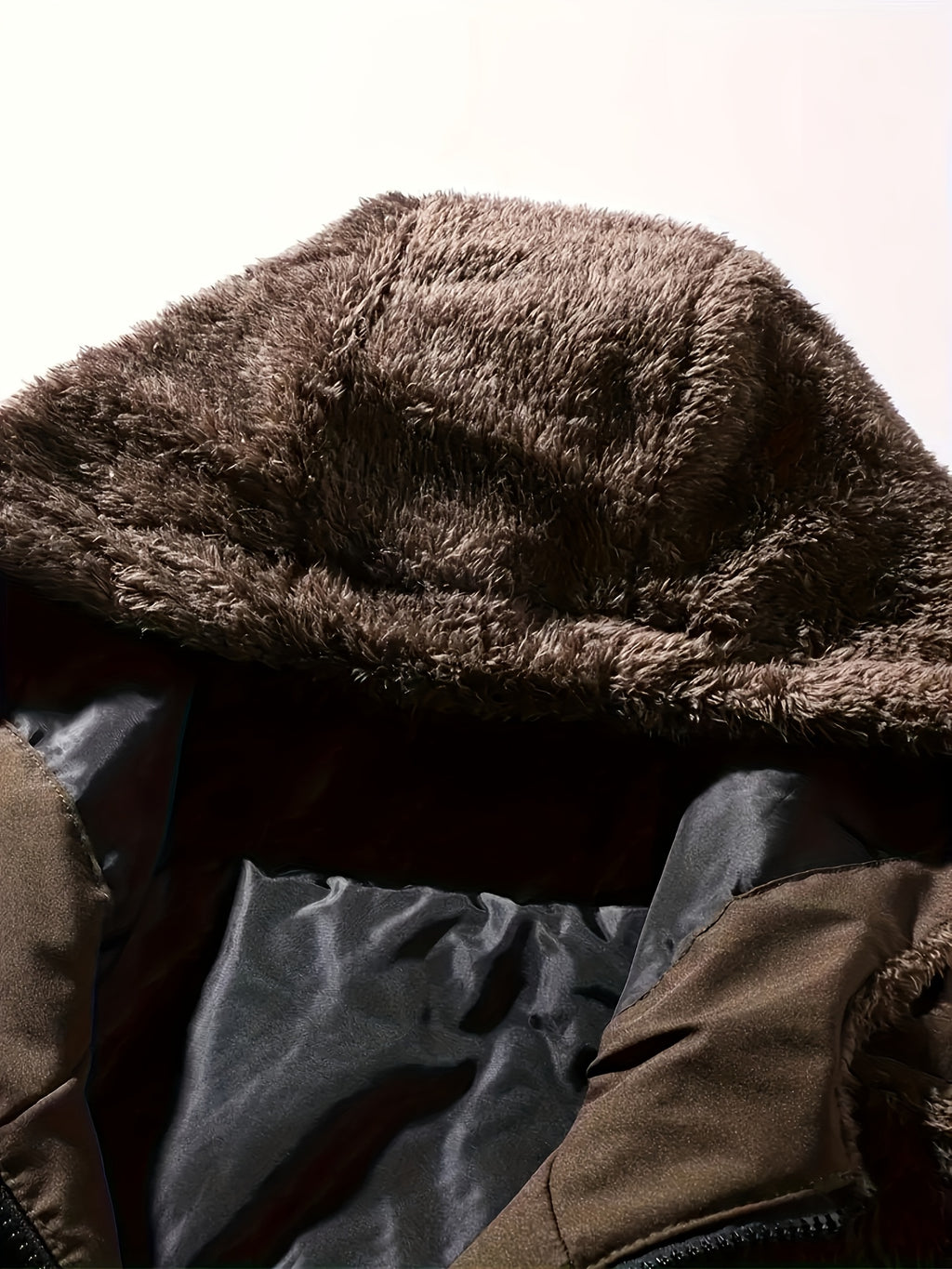 Veste pour homme, à capuche, brun jaunâtre