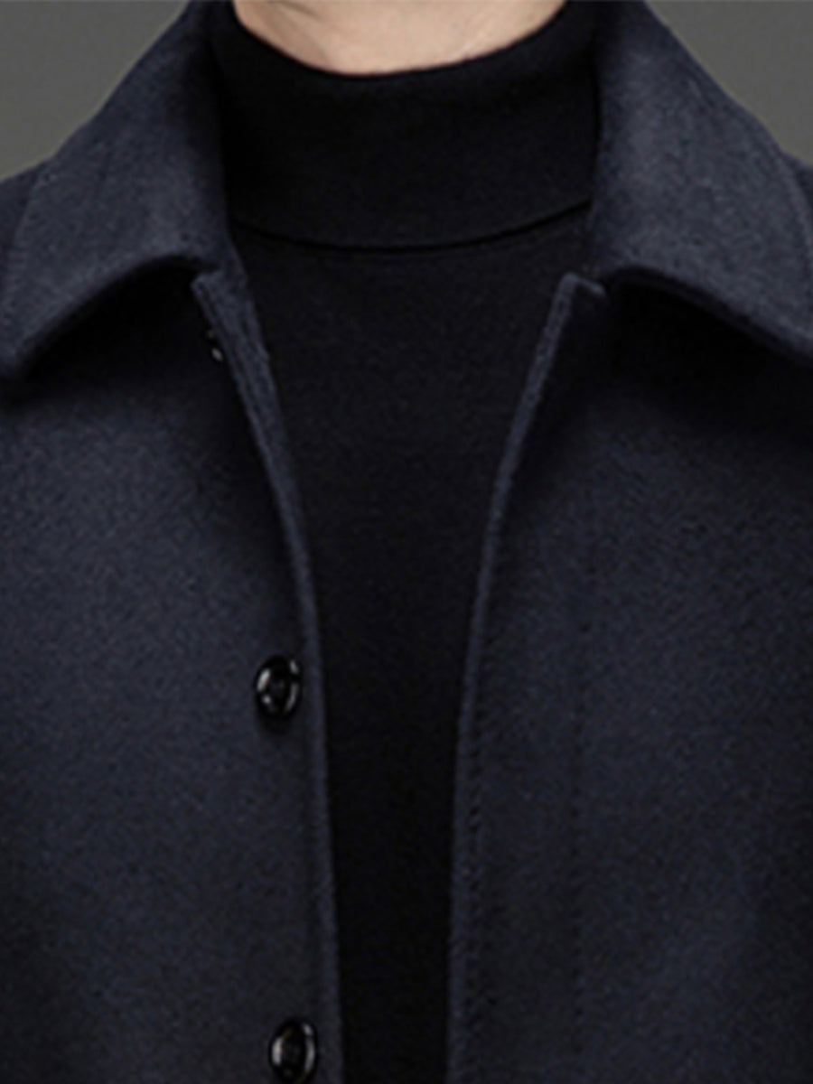 Manteau en laine, 65 % laine, coupe-vent, détail du vêtement