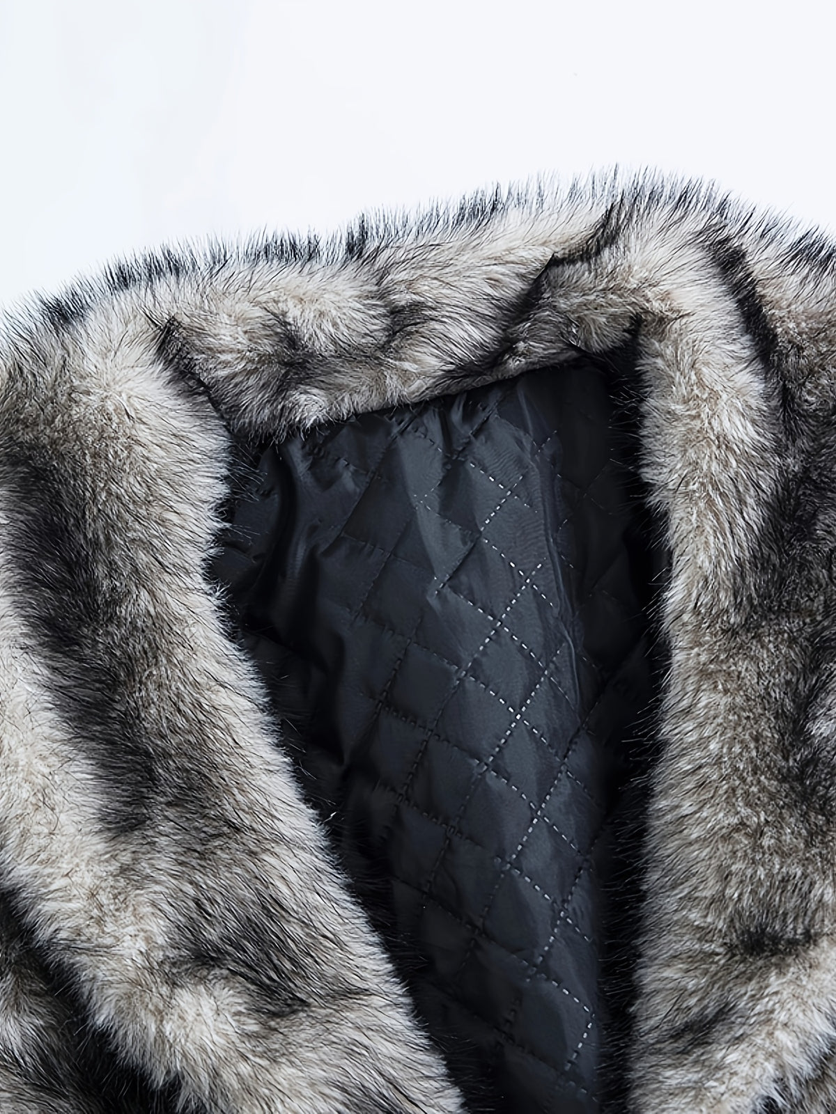 Manteau pour homme, à revers, brun