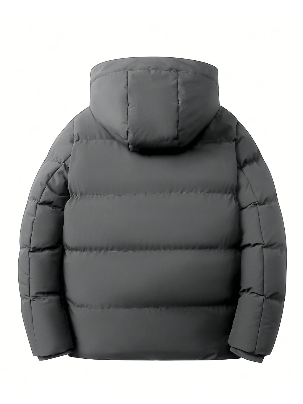 Veste long pour homme, polaire, à capuche, gris