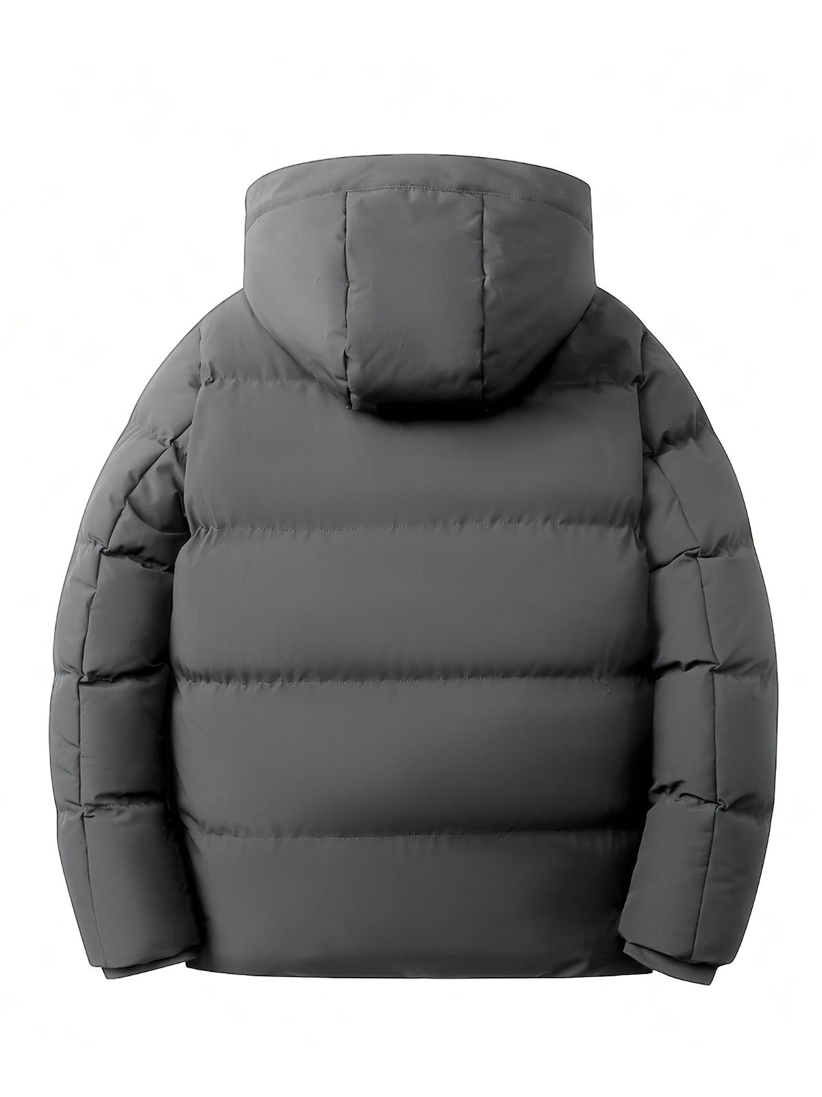 Veste long pour homme, polaire, à capuche, gris