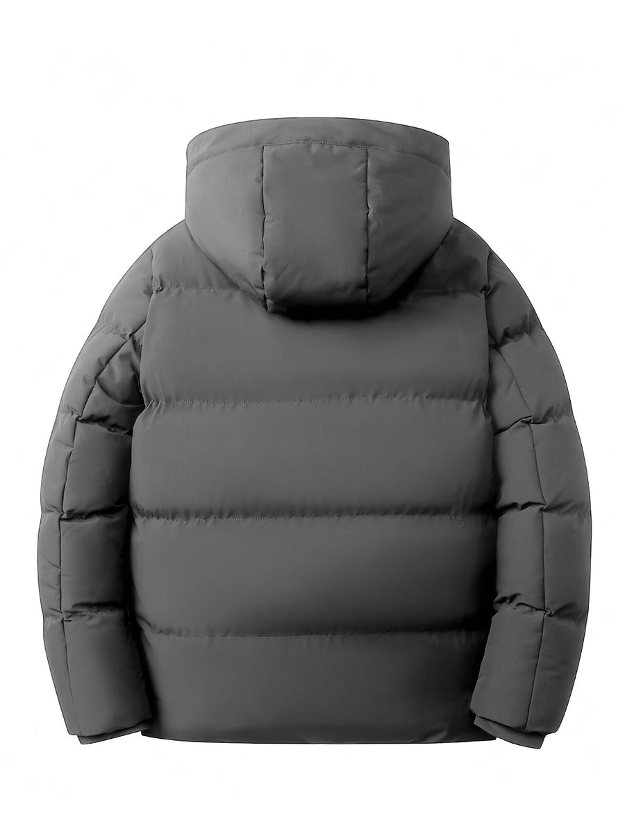 Veste long, polaire, à capuche, gris, photo 11