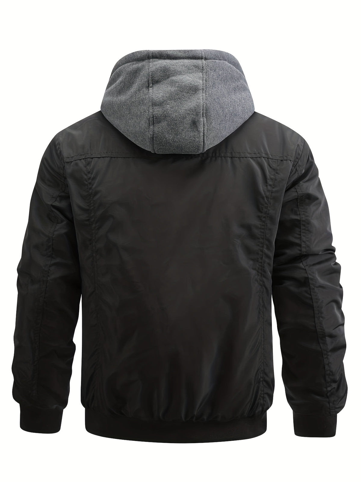 Veste matelassée pour homme, à capuche, col montant