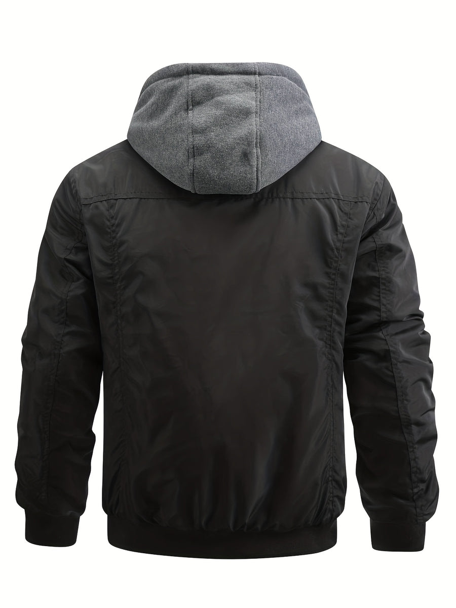 Veste matelassée, à capuche, col montant, photo 4