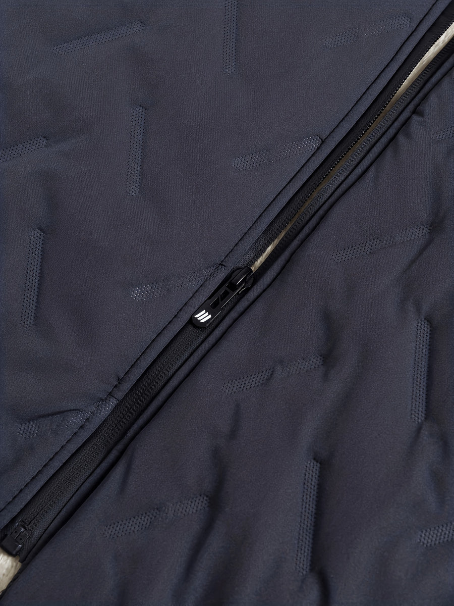 Veste, polaire, gris, détail du vêtement