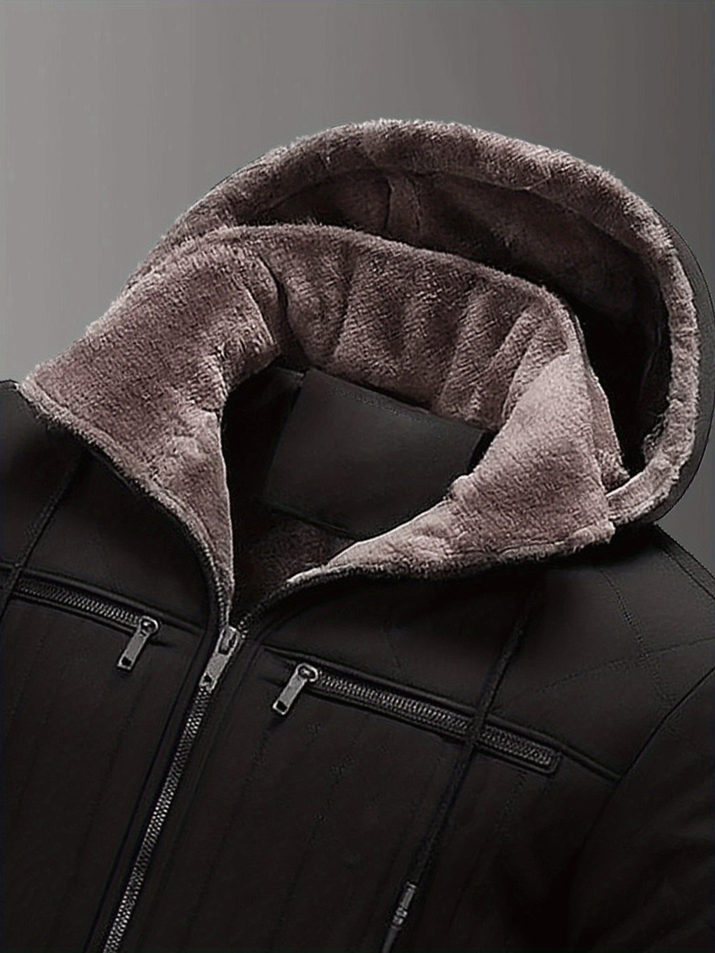 Veste pour homme, polaire, à capuche